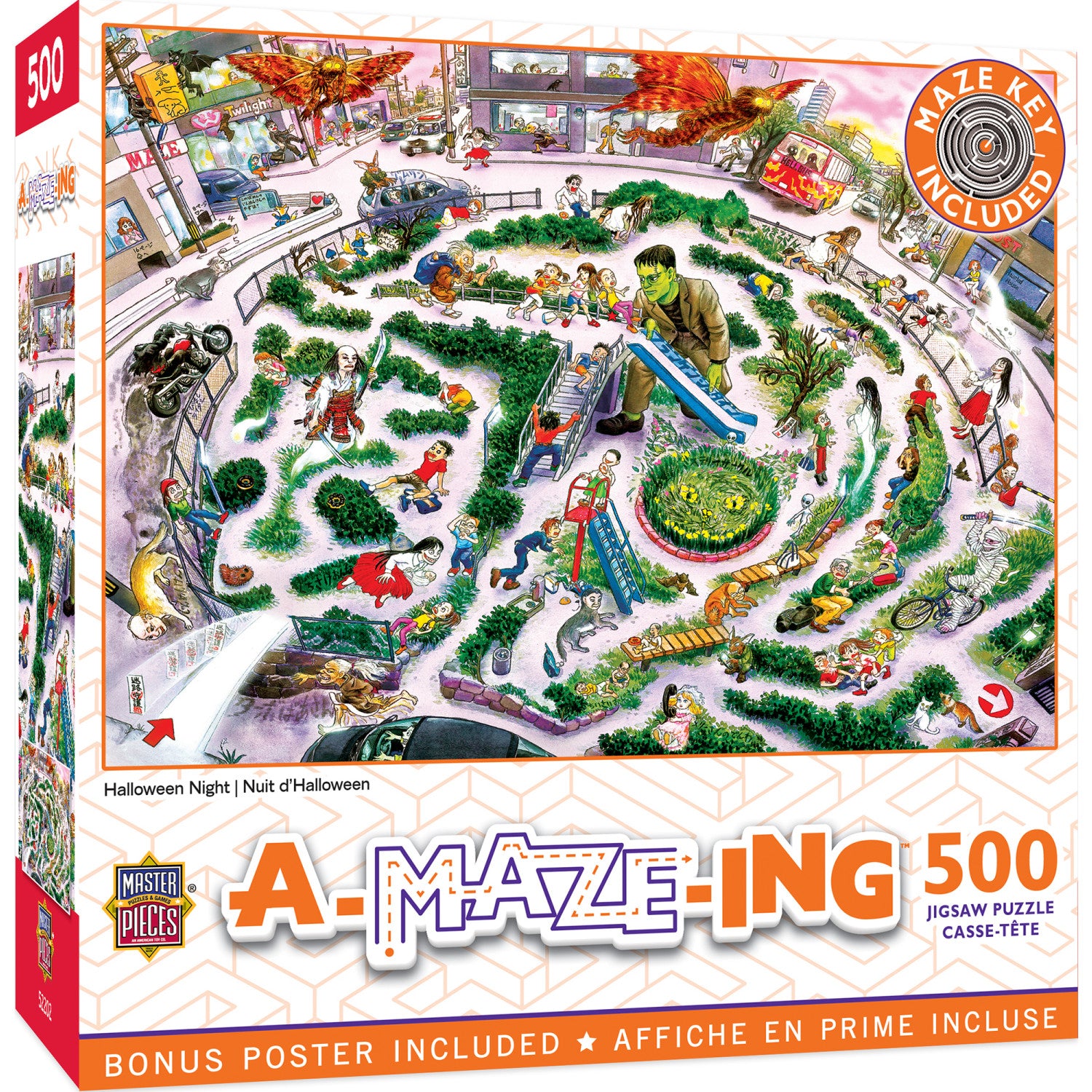 A-Maze-ing - Halloween Night 500 Piece Jigsaw Puzzle