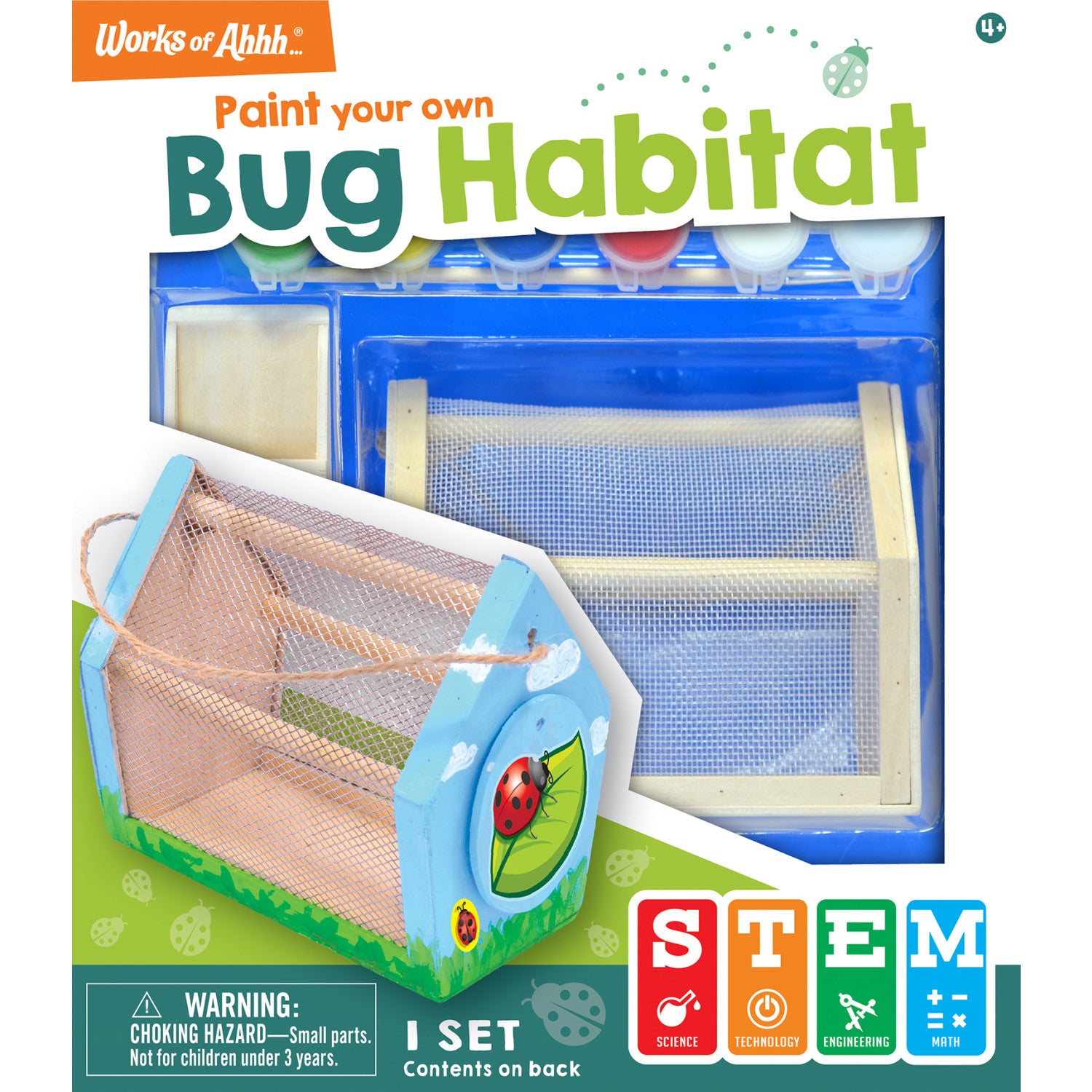 Bug Habitat Wood Paint Set