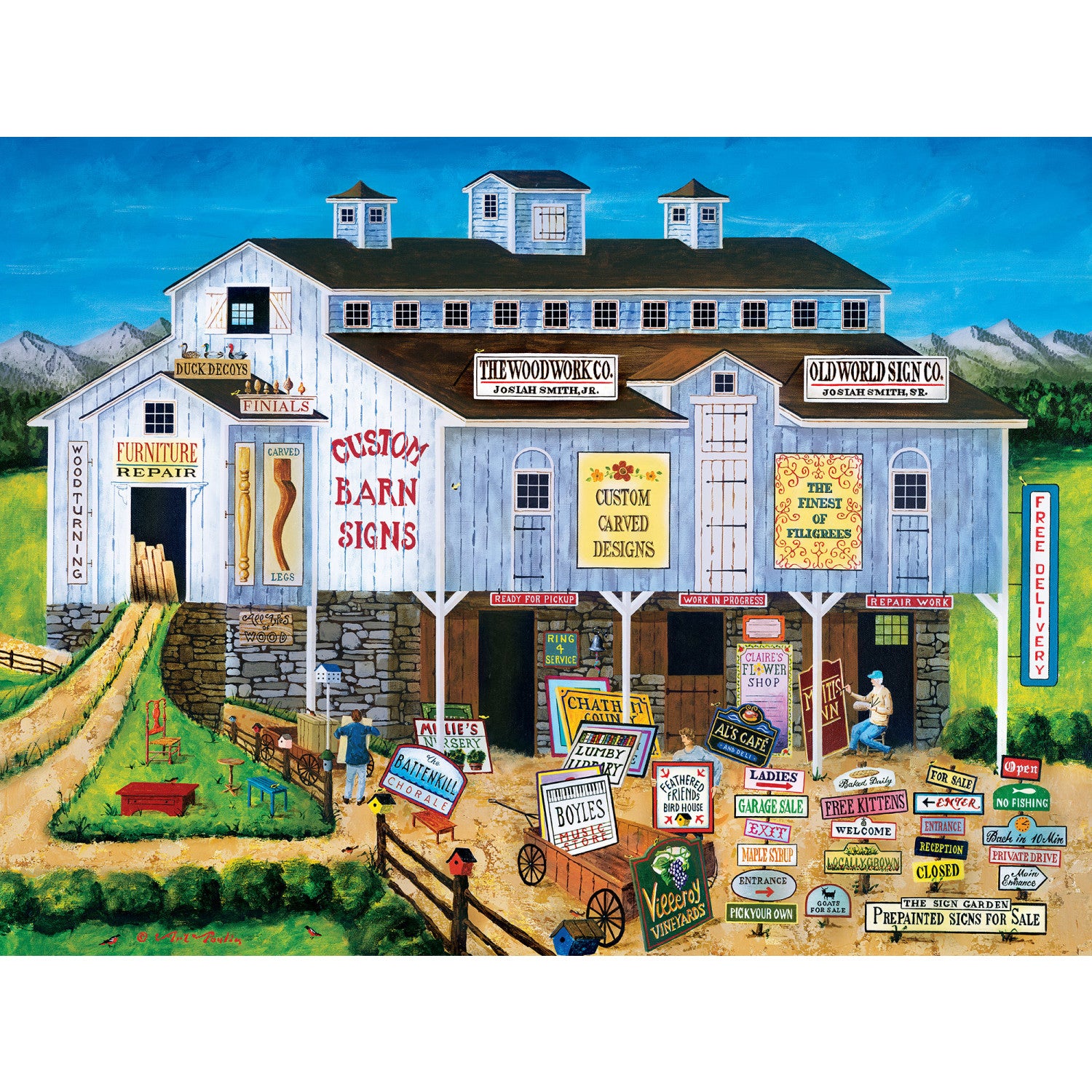 Town & Country - The Sign Maker 300 Piece EZ Grip Puzzle