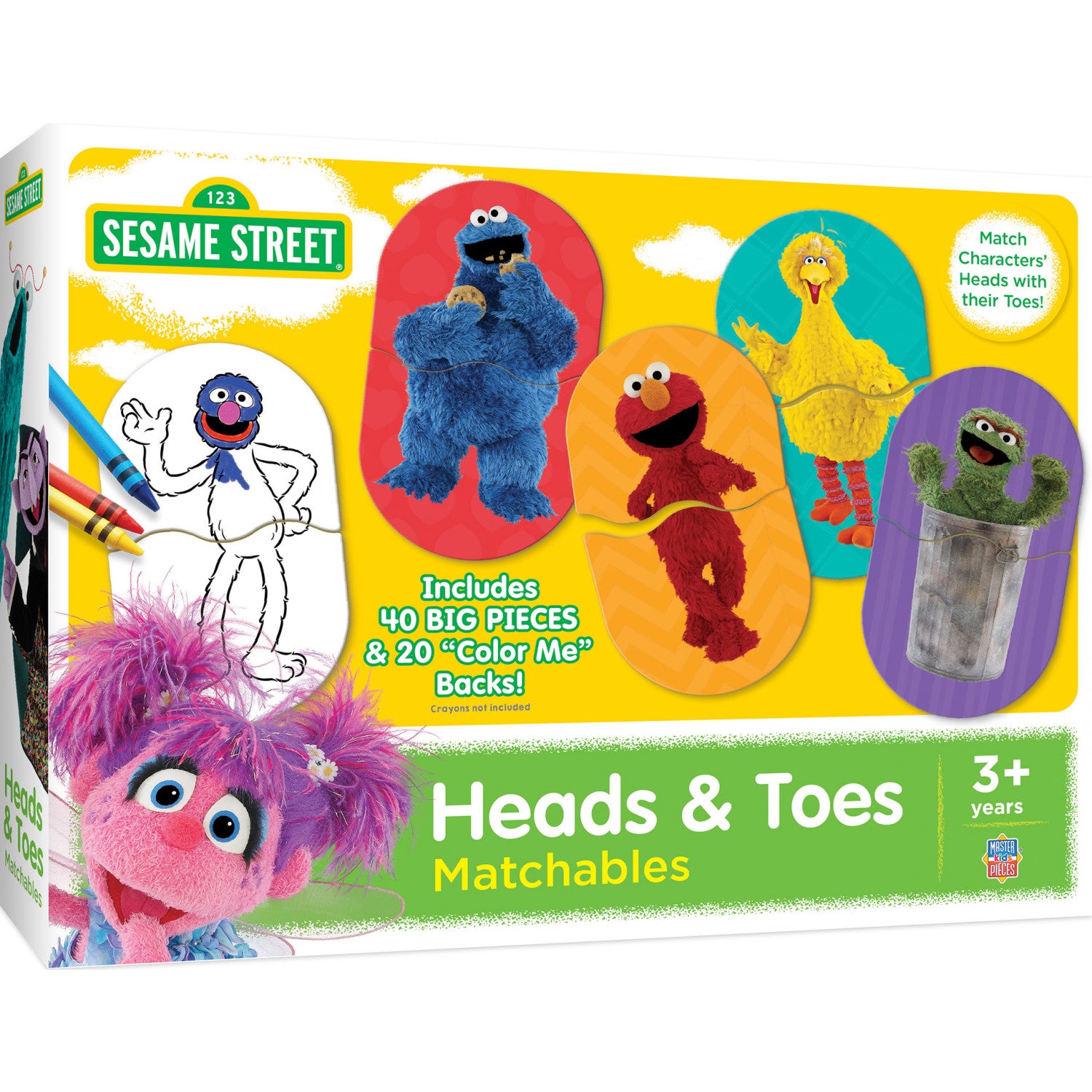 Sesame Street Heads and Toes Matching Game