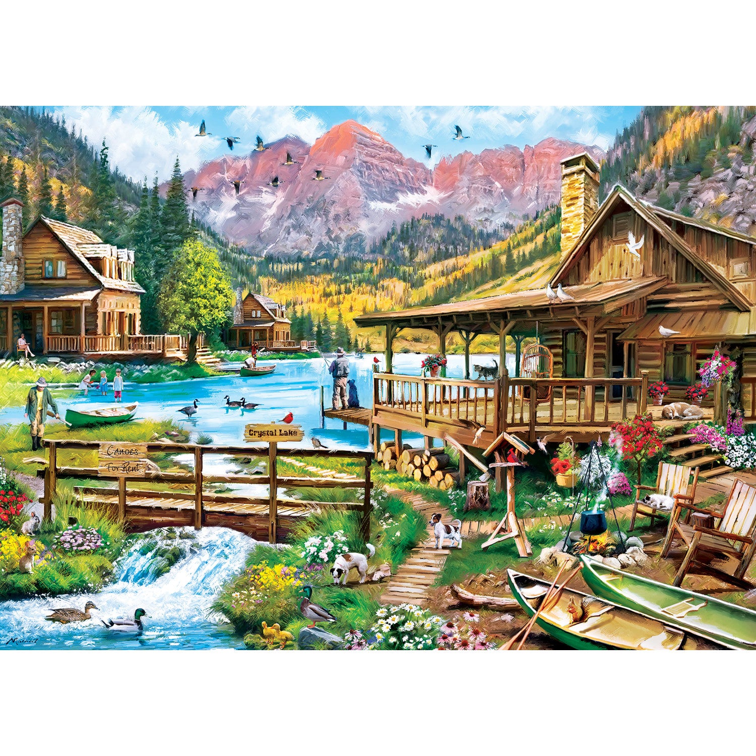 Art Gallery - Canoes for Rent 1000 Piece Puzzle