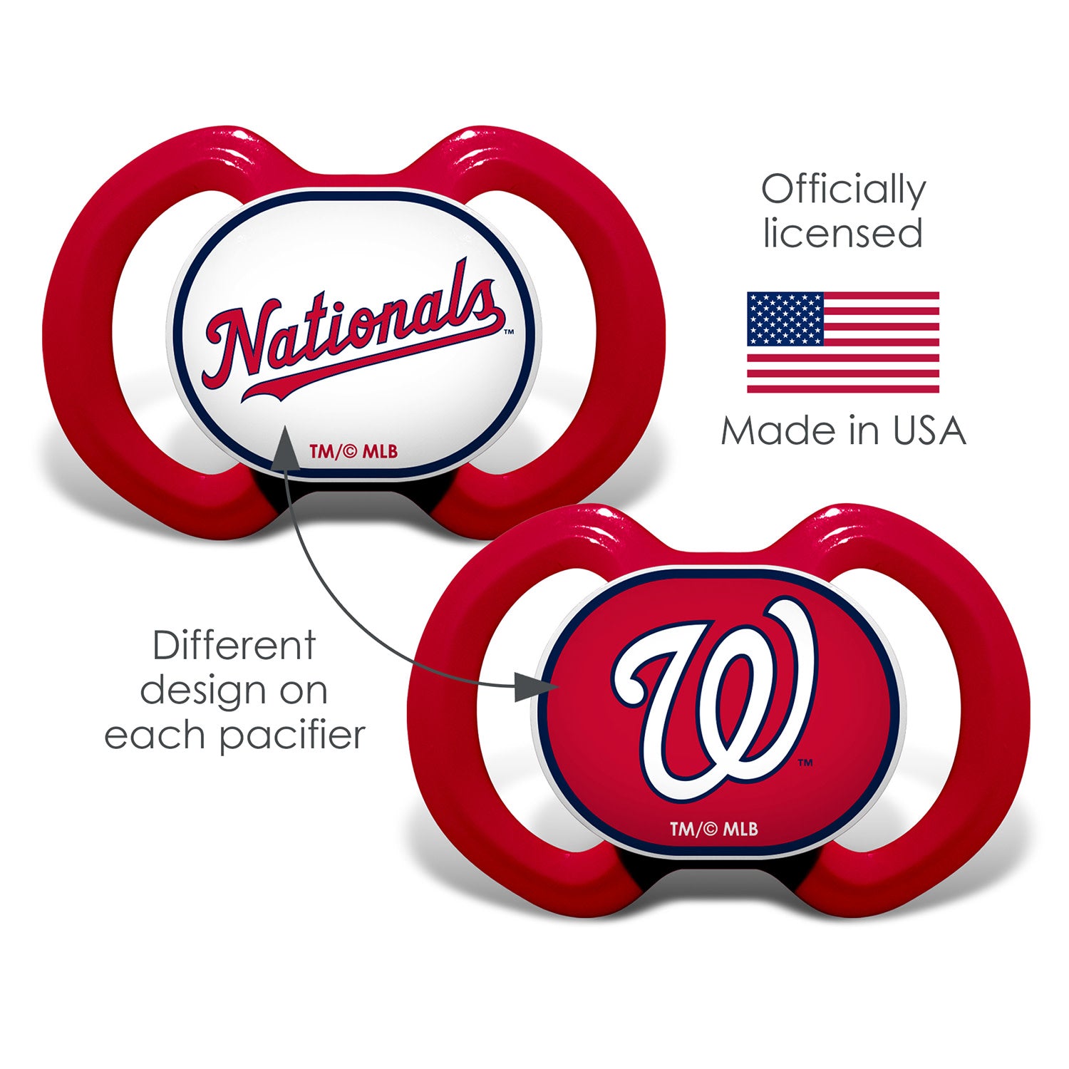 Washington Nationals - Pacifier 2-Pack