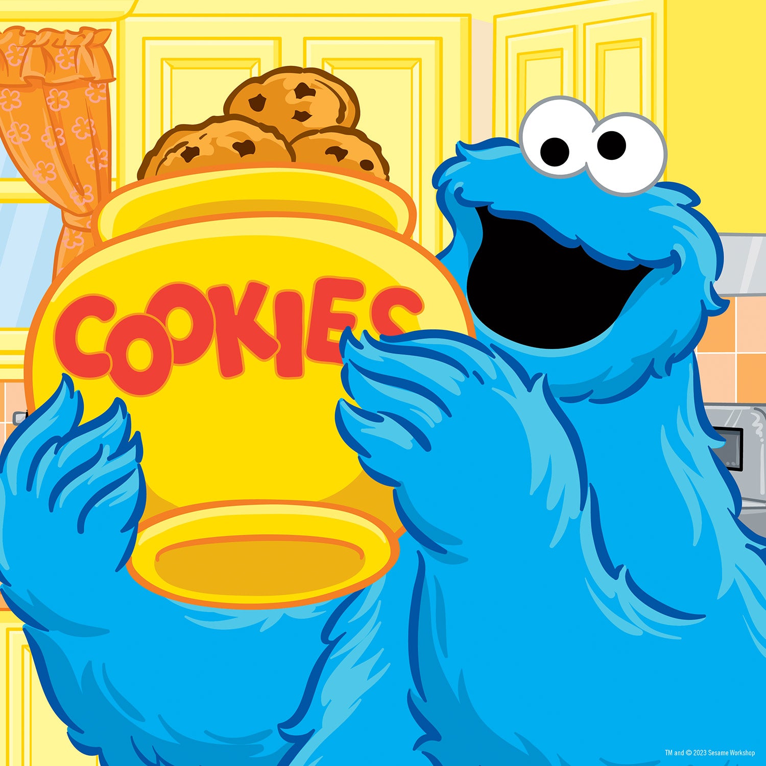 Sesame Street - Cookie Monster 25 Piece Square Puzzle