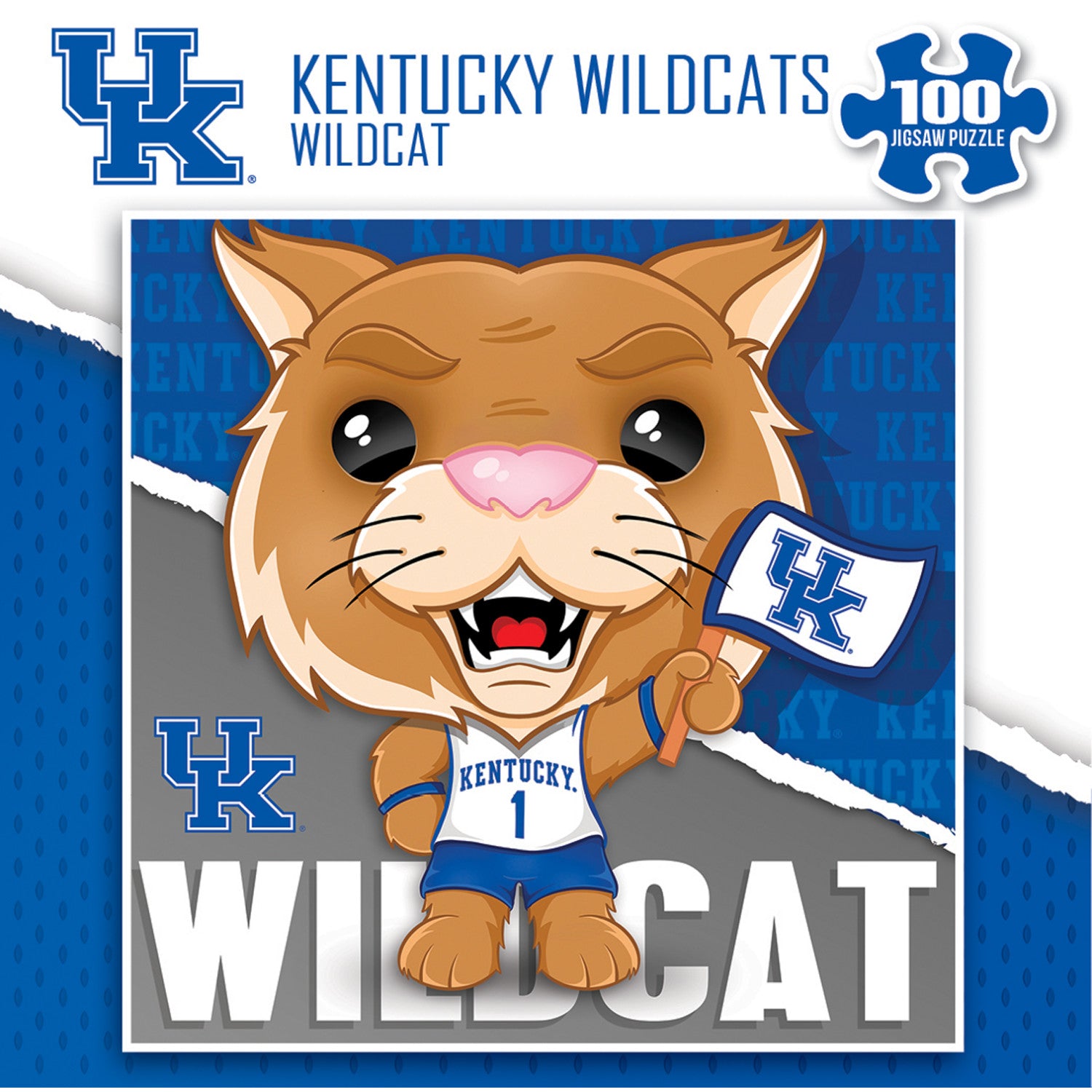 Wildcat - Kentucky Wildcats Mascot 100 Piece Jigsaw Puzzle