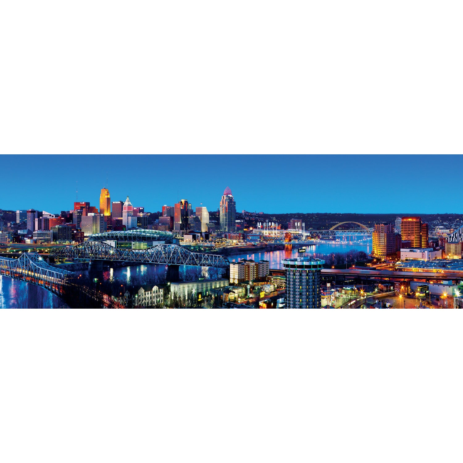 American Vista Panoramic - Cincinnati 1000 Piece Puzzle