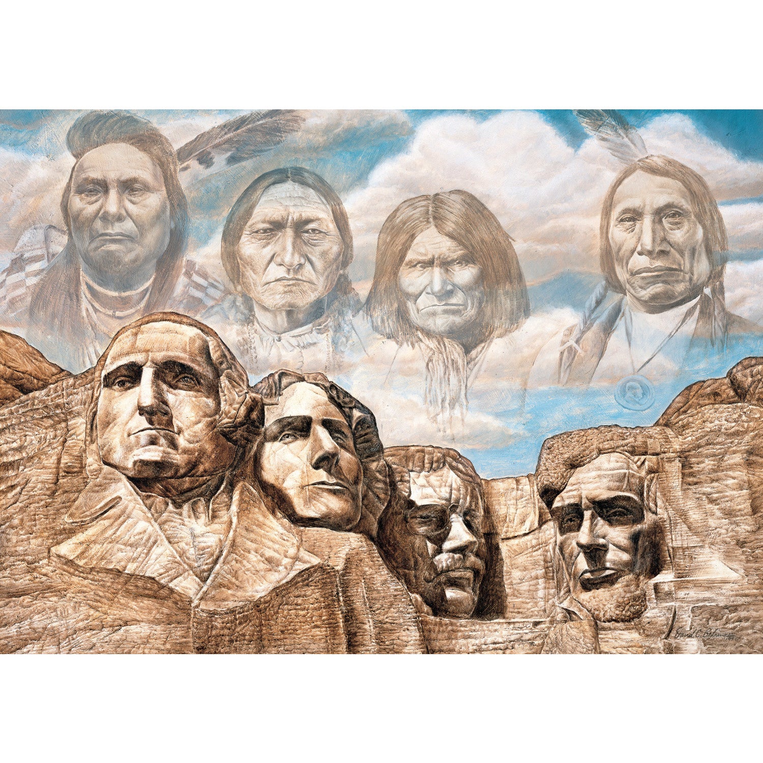 Tribal Spirit - Founding Fathers 550 Piece Puzzle