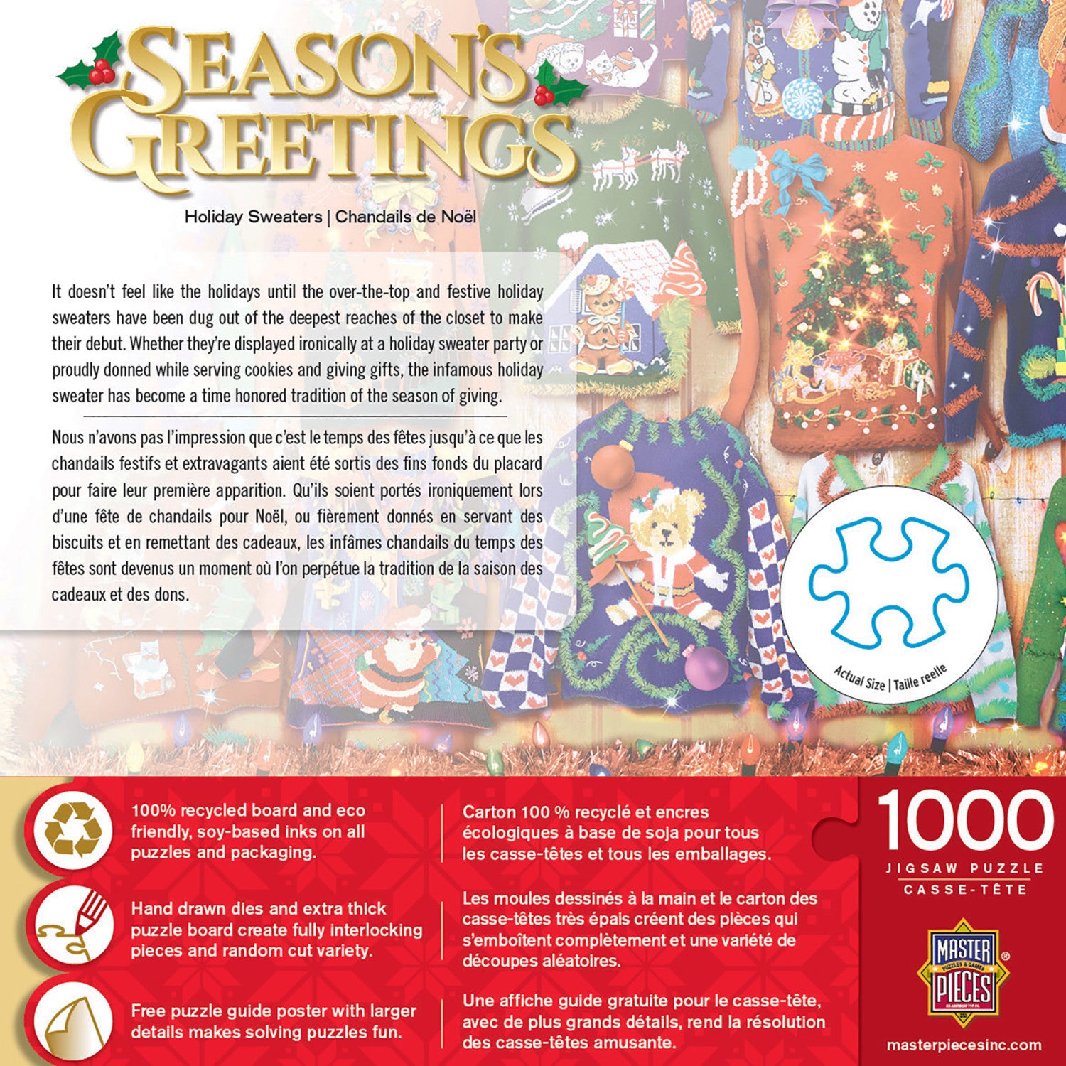 Season's Greetings - Holiday Sweaters 1000 Piece Jigsaw Puzzle