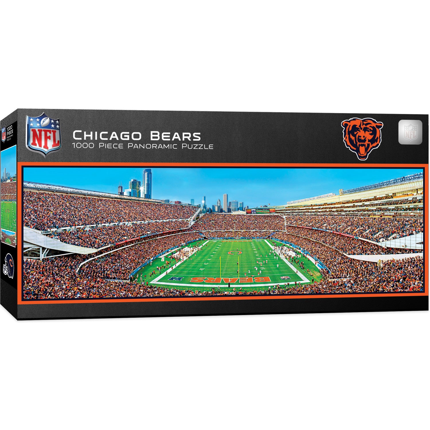 Chicago Bears - 1000 Piece Panoramic Puzzle - End View
