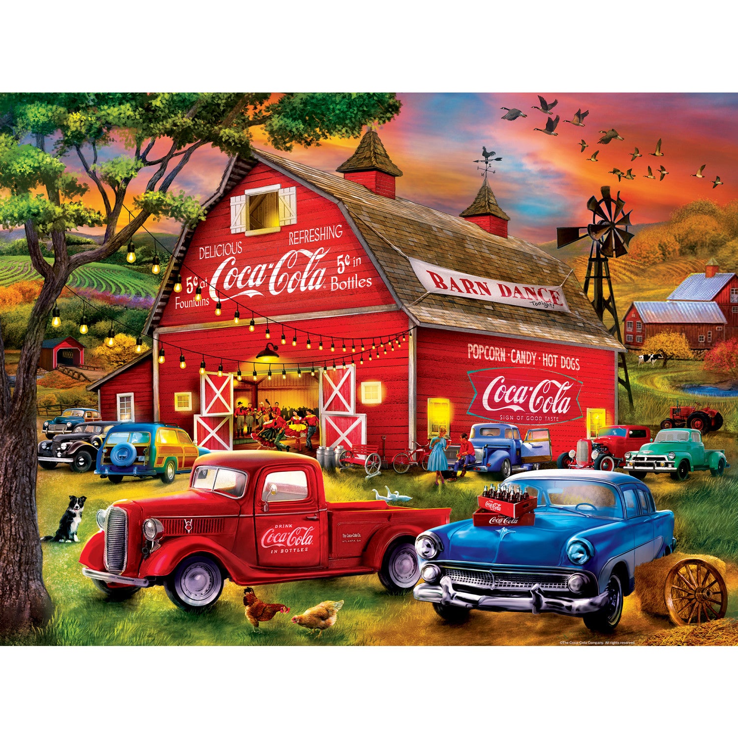 Coca-Cola - Barn Dance 300 Piece EZ Grip Puzzle
