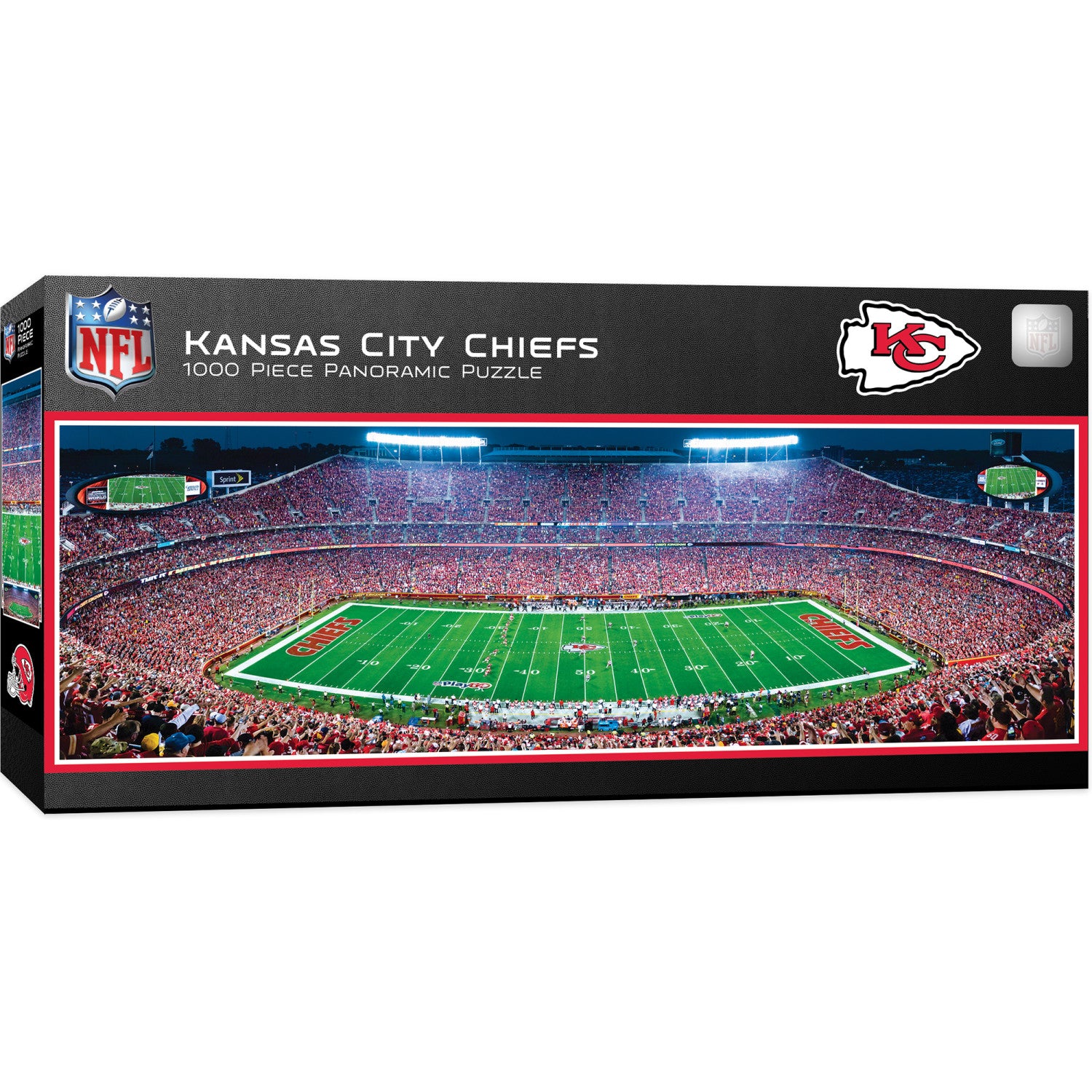 Kansas City Chiefs - 1000 Piece Panoramic Puzzle - Center View