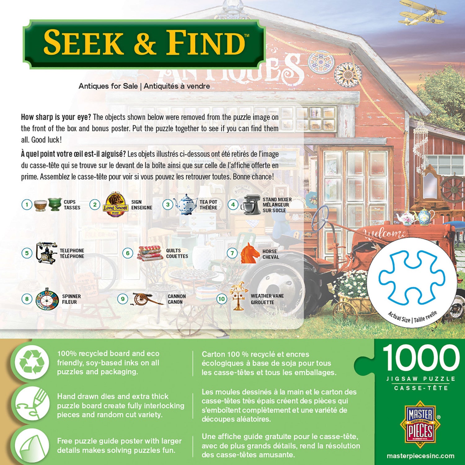 Seek & Find - Antiques for Sale 1000 Piece Jigsaw Puzzle
