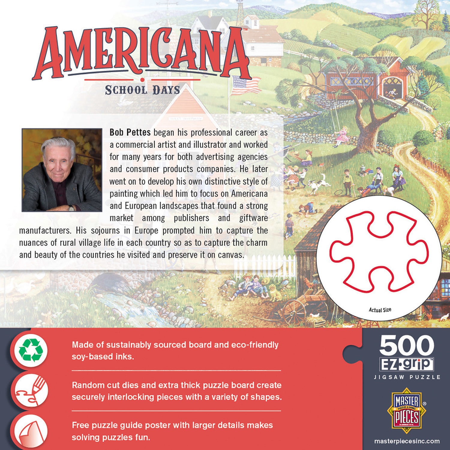 Americana - School Days 500 Piece EZ Grip Puzzle