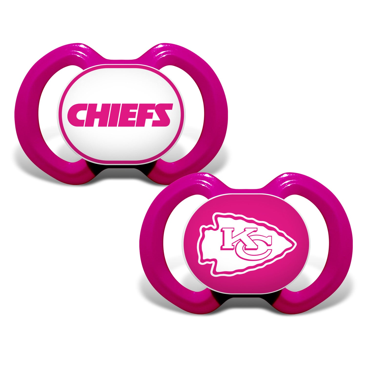 Kansas City Chiefs - Pink Pacifier 2-Pack