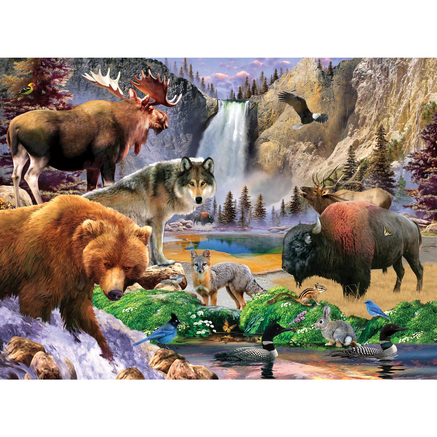 National Parks - Yellowstone National Park 100 Piece Kids Puzzle