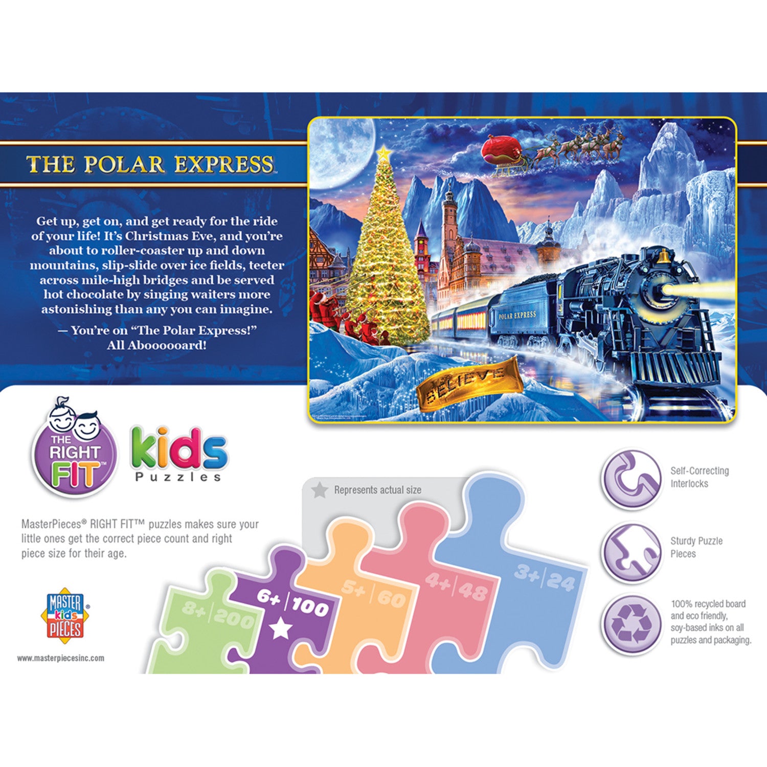 The Polar Express 100 Piece Puzzle