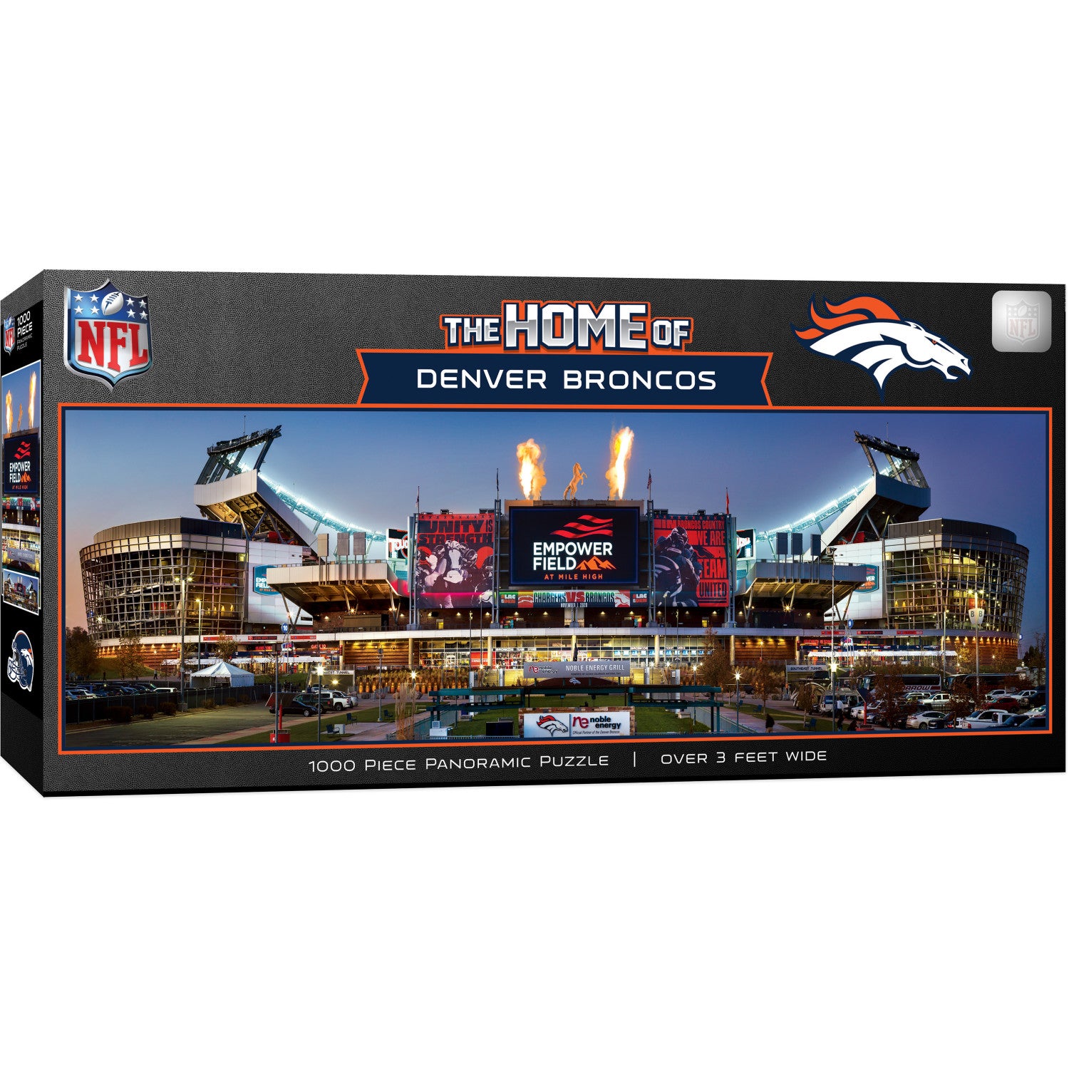 Denver Broncos - Stadium View 1000 Piece Panoramic Puzzle