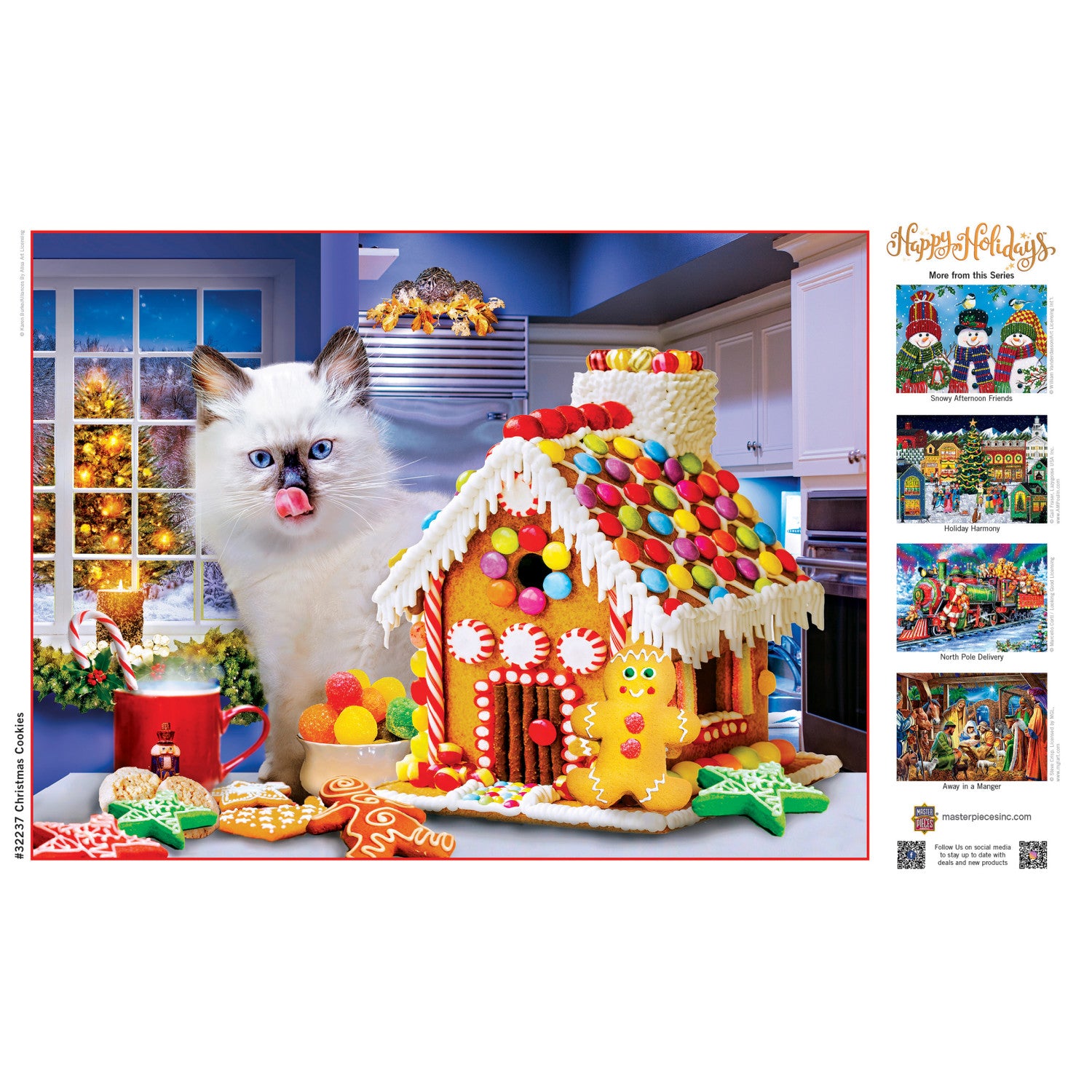 Happy Holidays - Christmas Cookies 300 Piece EZ Grip Jigsaw Puzzle