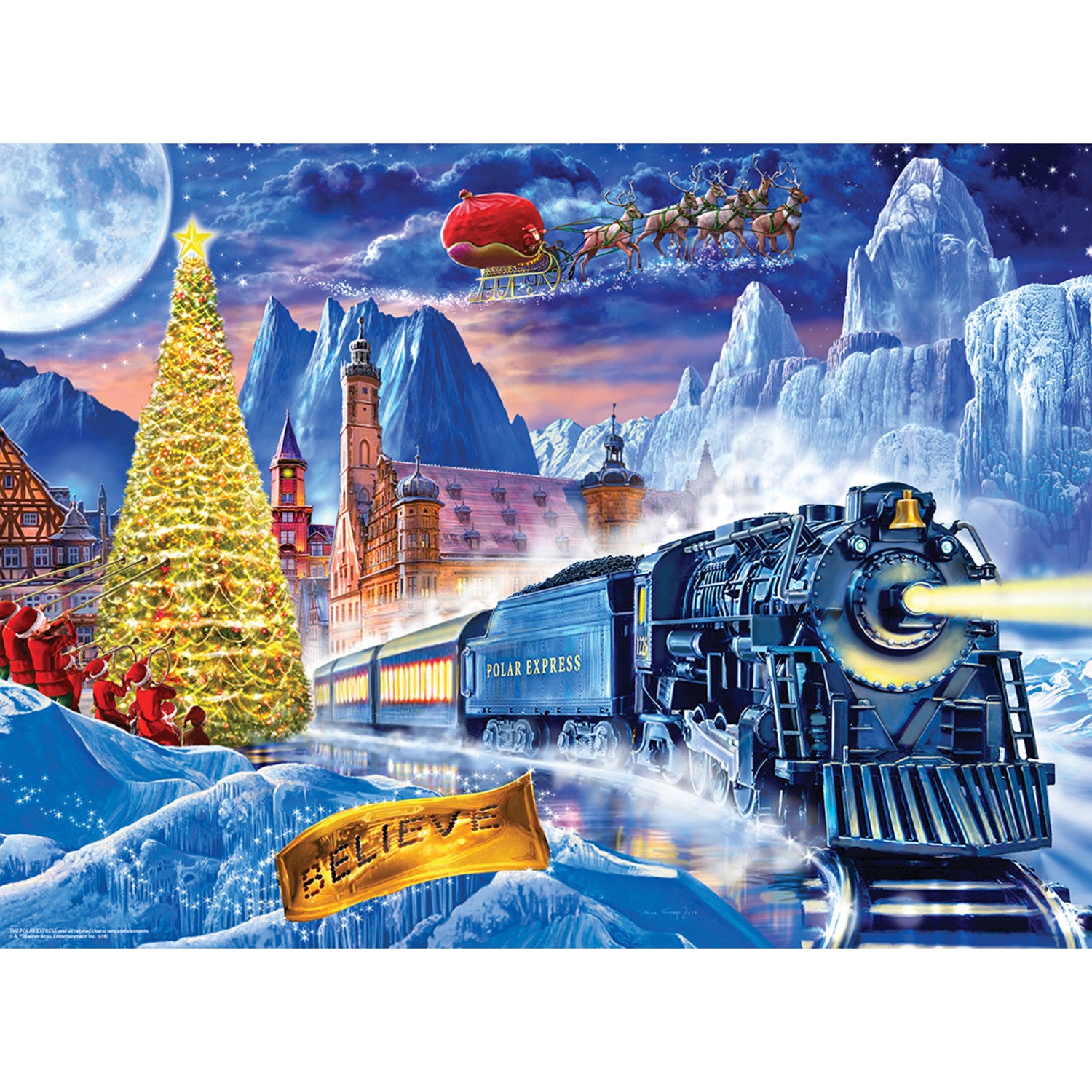 Polar Express - Right Fit 100 Piece Christmas Puzzle
