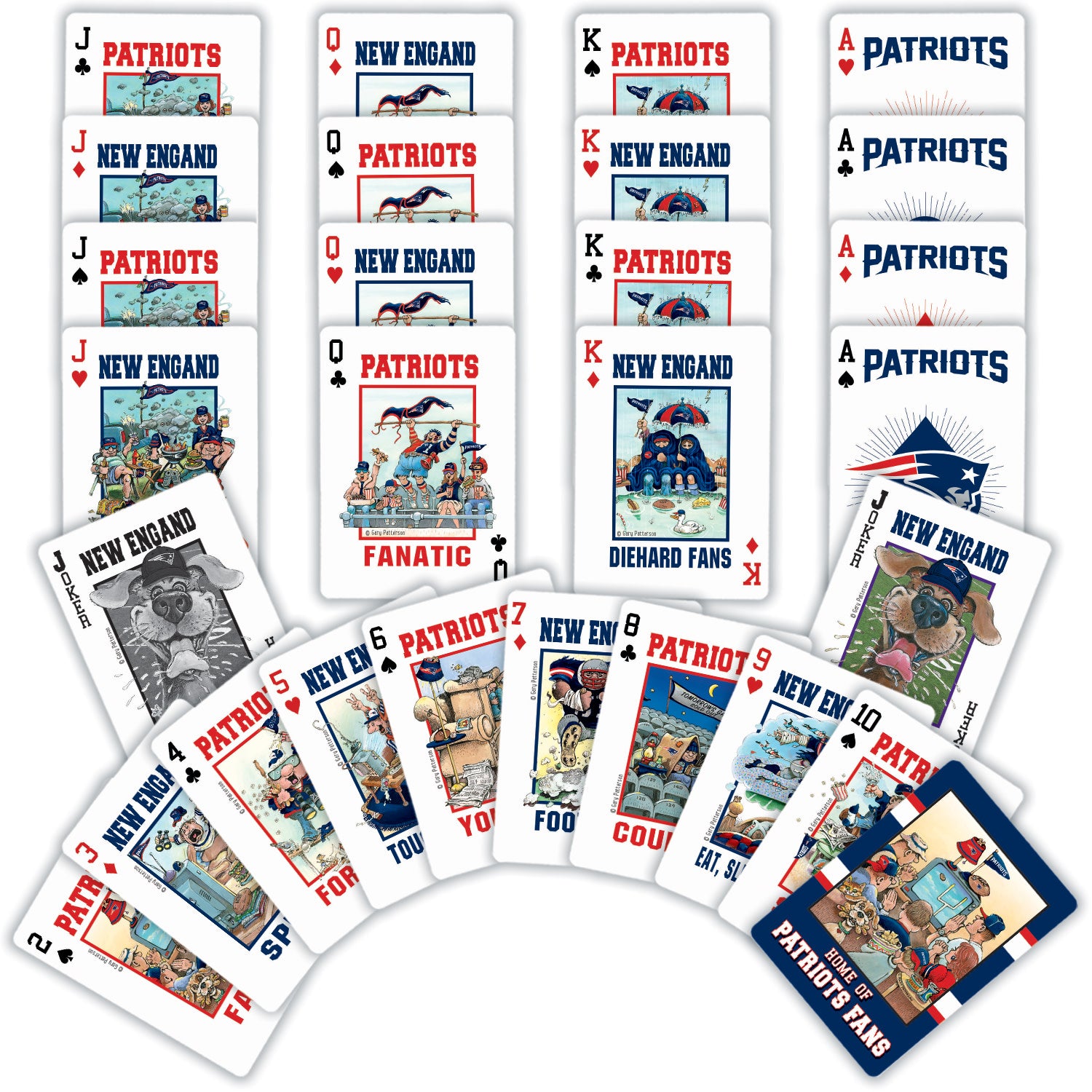 New England Patriots Fan Deck Playing Cards