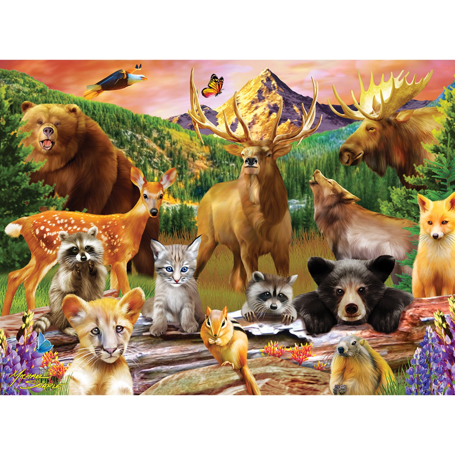 Jr Ranger - Wildlife of the National Parks 100 Piece Puzzle