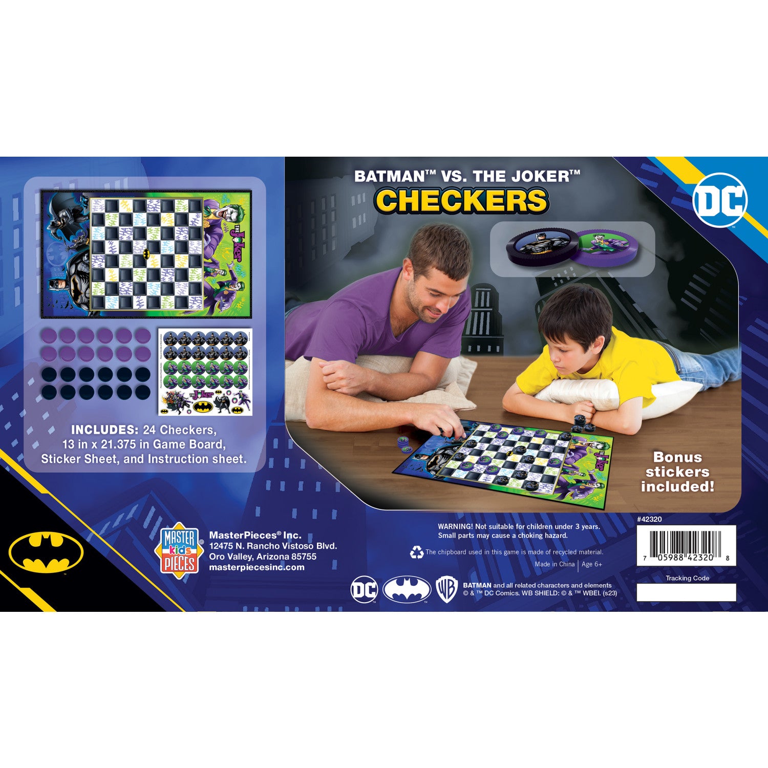 Batman vs The Joker Checkers Board Game