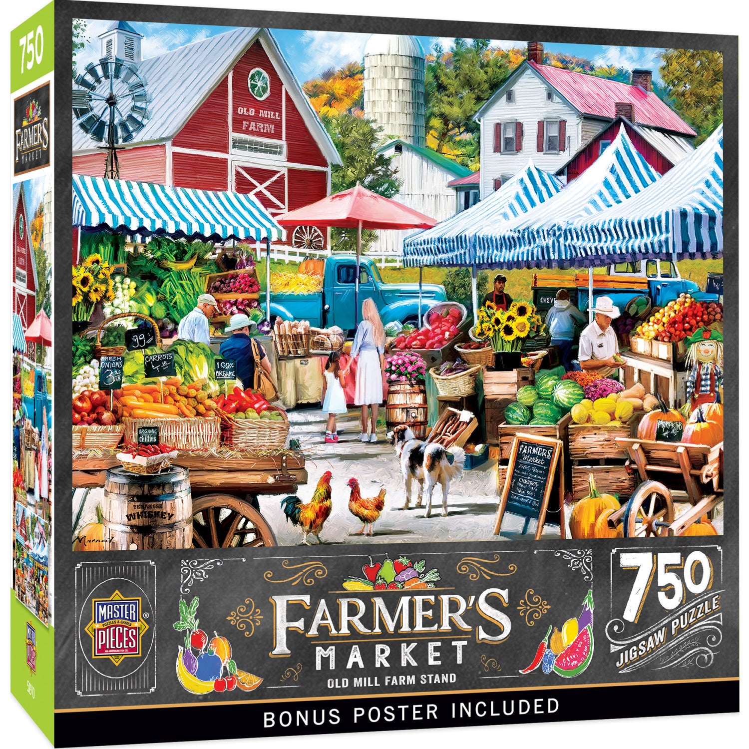 Farmer's Market - Old Mill Farm Stand 750 Piece Puzzle