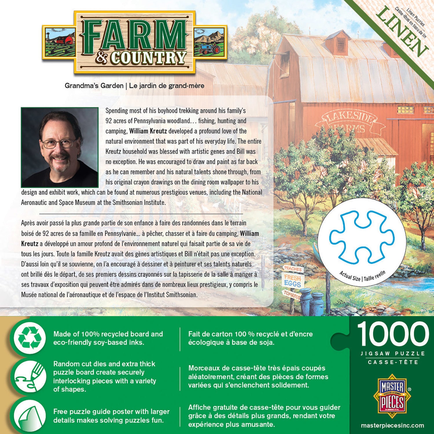 Farm & Country - Grandma's Garden 1000 Piece Jigsaw Puzzle