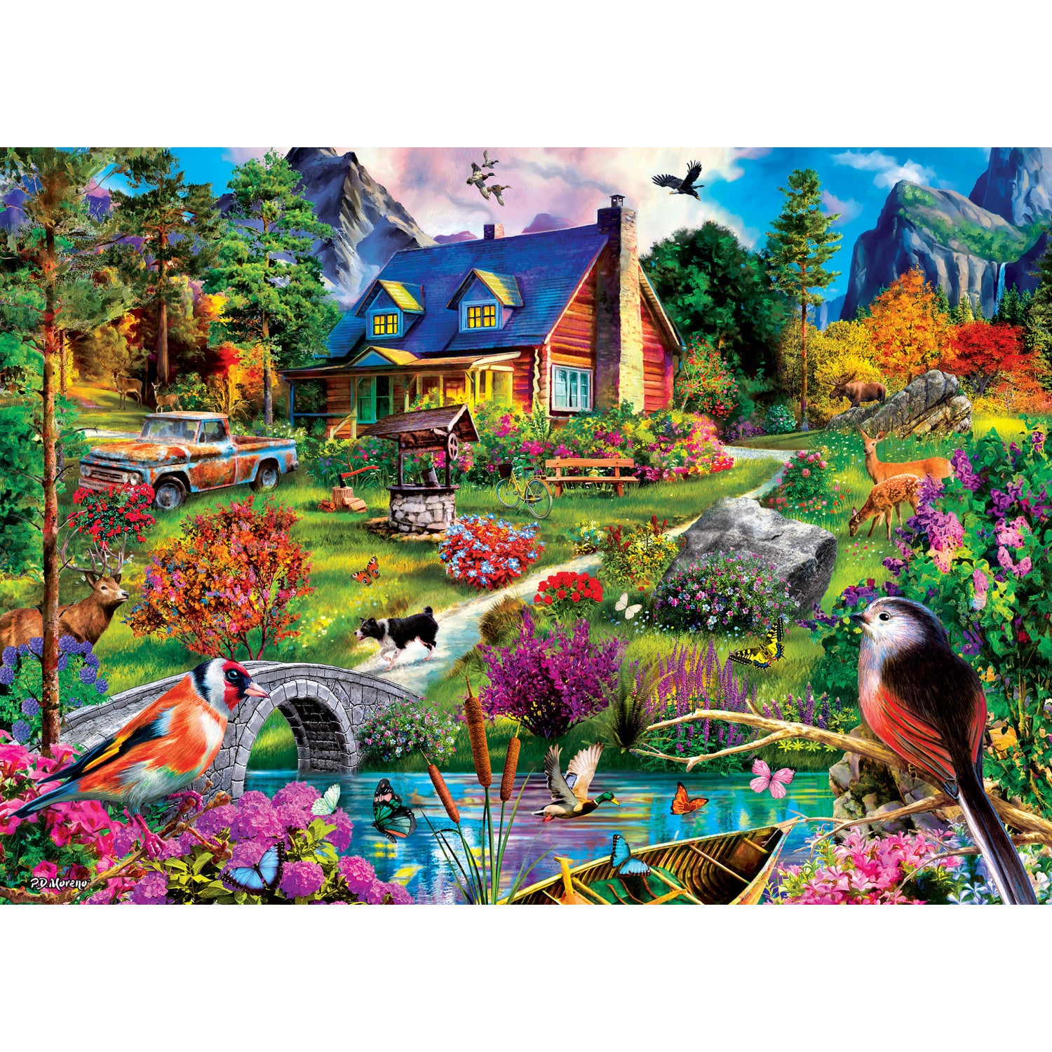 Retreats - Hillside Cottage 1000 Piece Puzzle