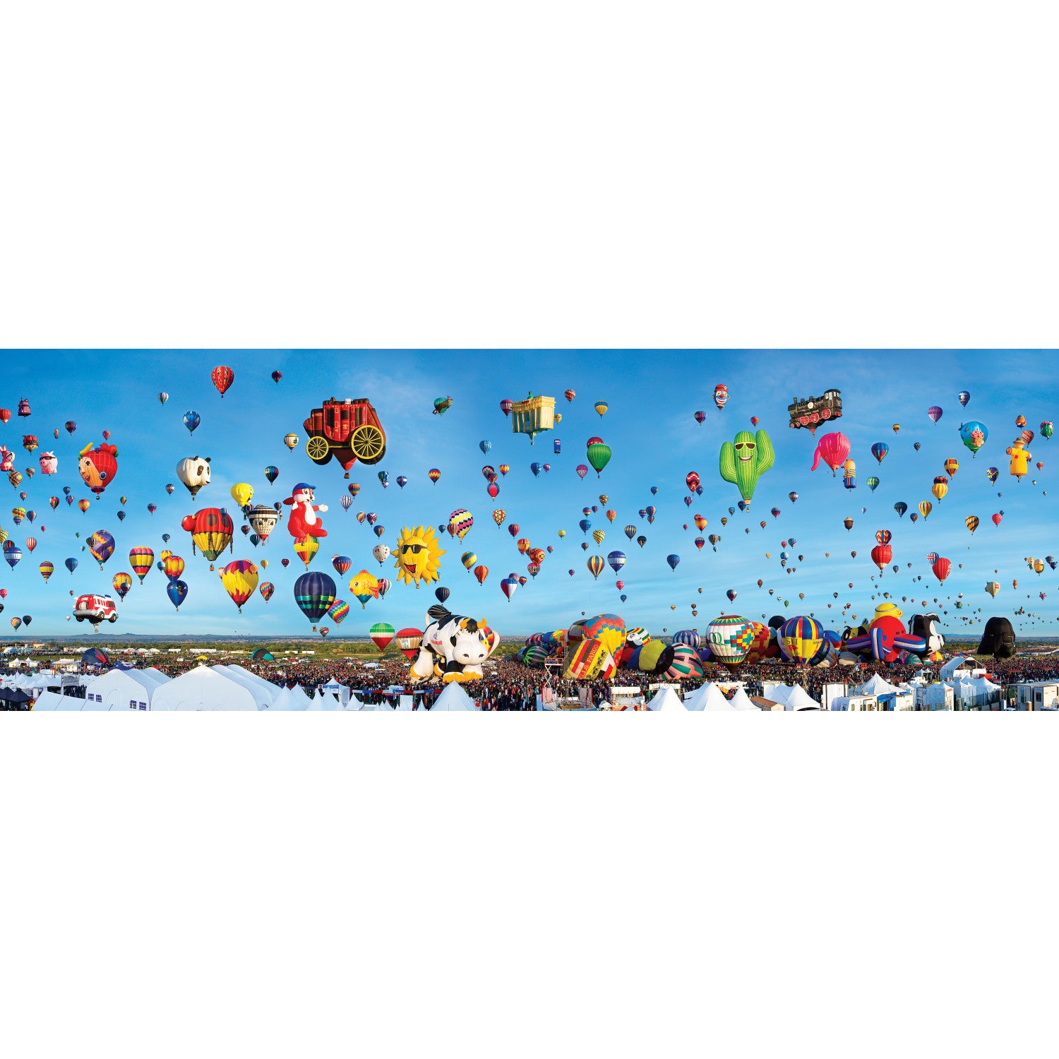 American Vista Panoramic - Albuquerque Balloons 1000 Piece Puzzle