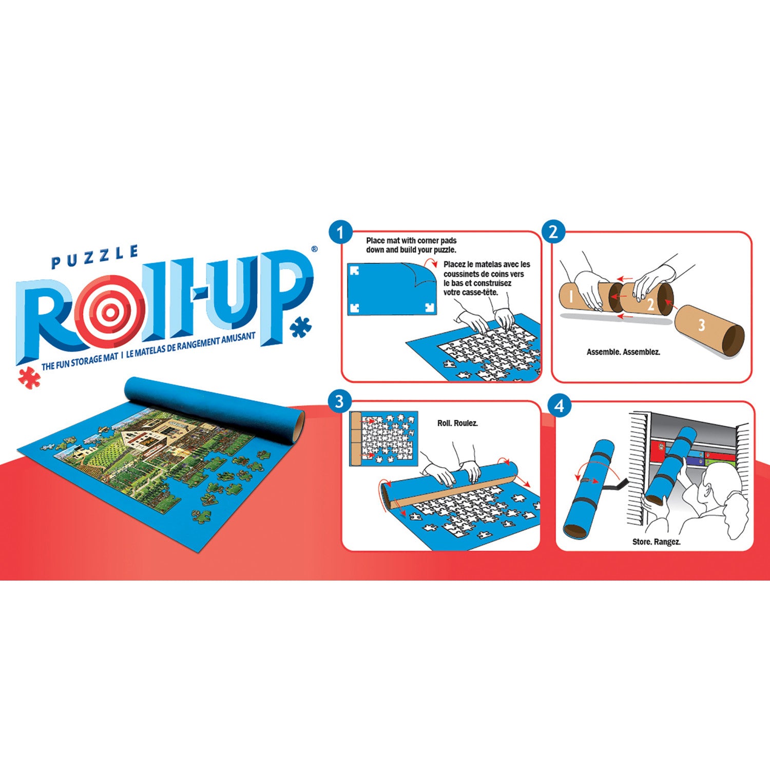Smart Puzzle Roll & Go Jigsaw Puzzle Storage System Mat