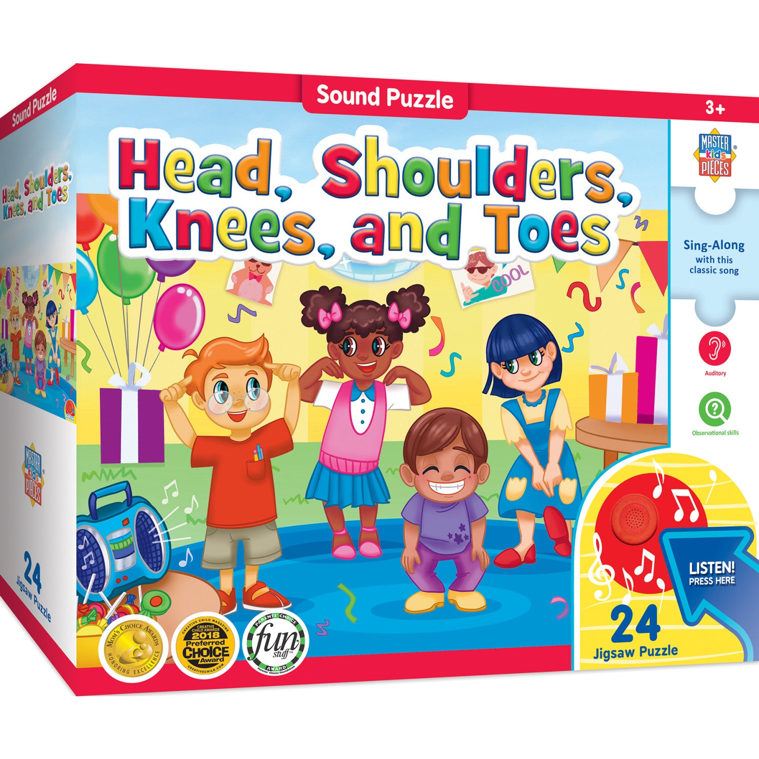 Sing-A-Long - Head, Shoulders, Knees, & Toes 24 Piece Kids Sound Puzzle