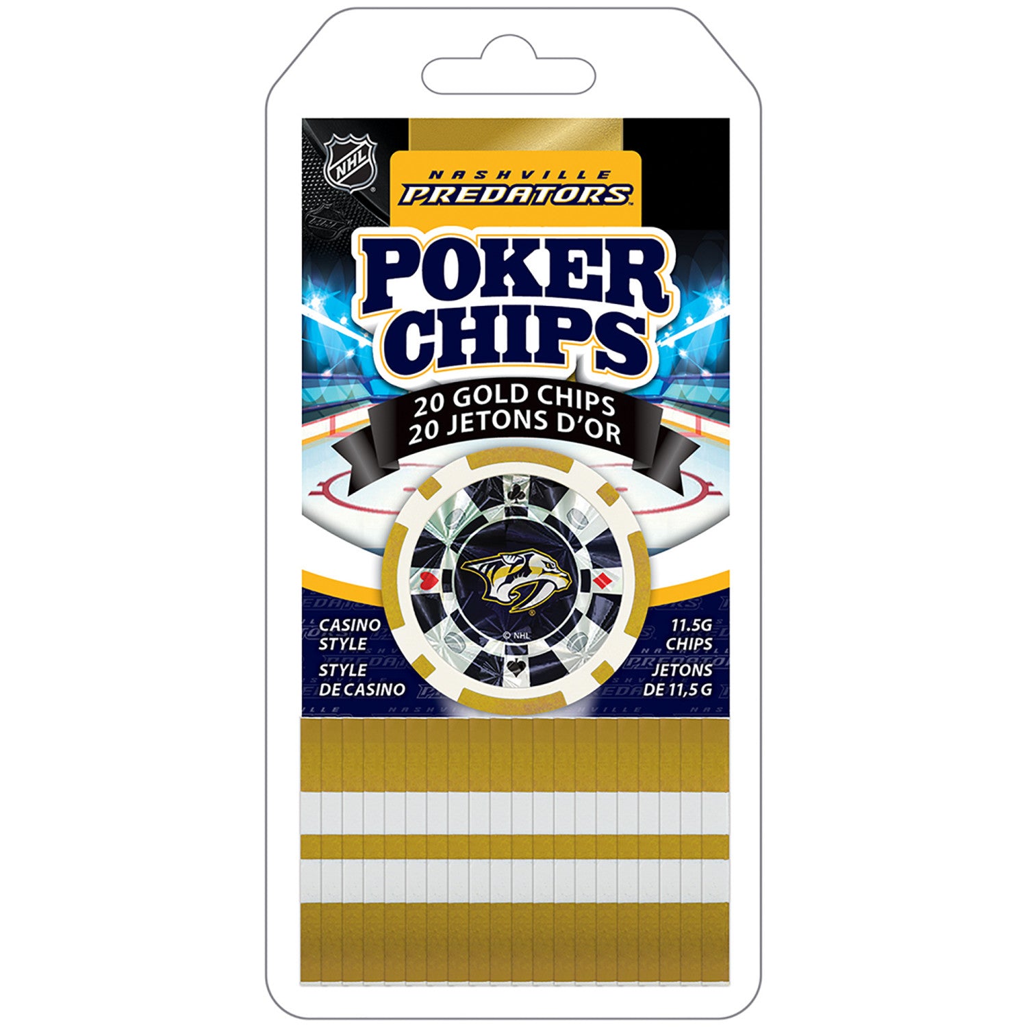 Nashville Predators 20 Piece Poker Chips