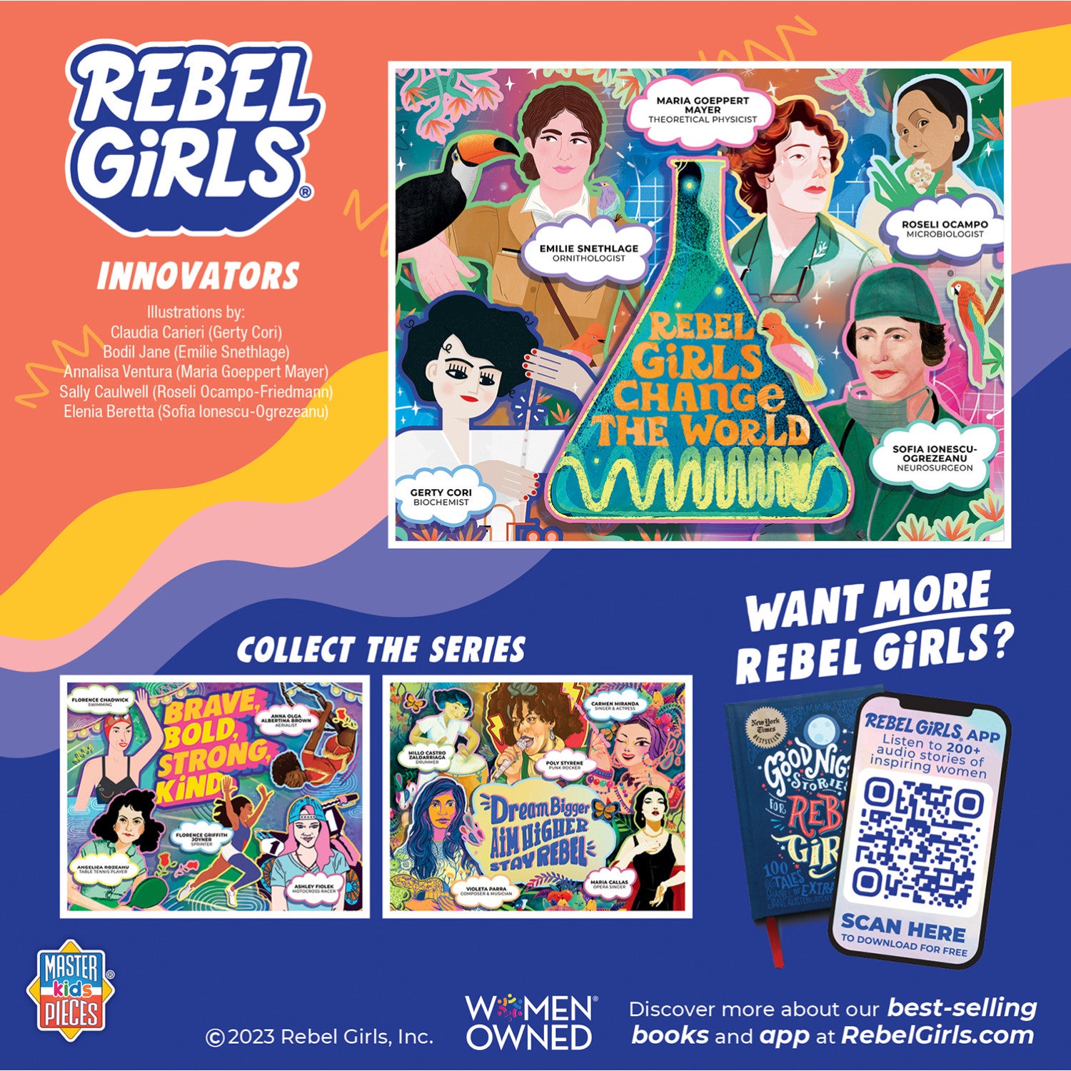 Rebel Girls - Inventors 100 Piece Jigsaw Puzzle