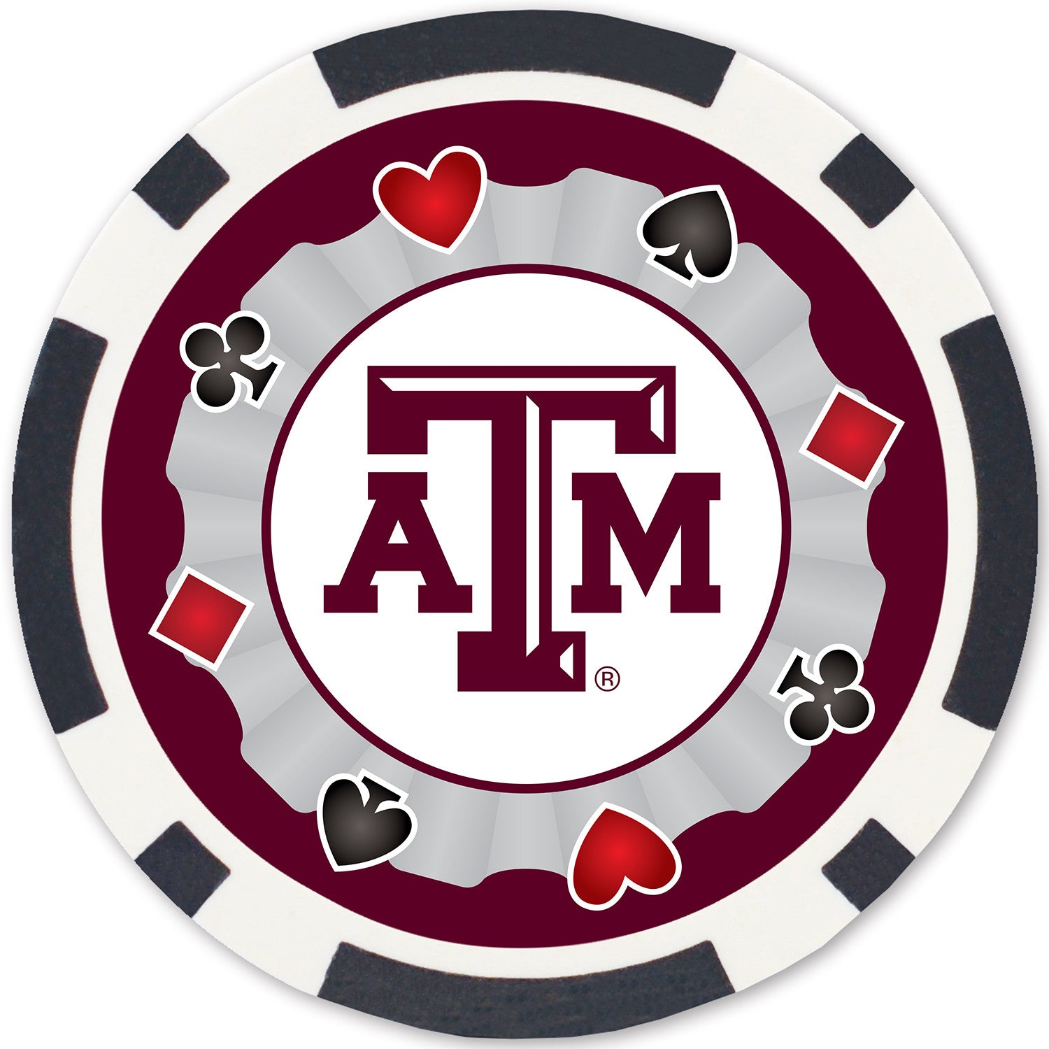 Texas A&M Aggies NCAA Poker Chips 100pc