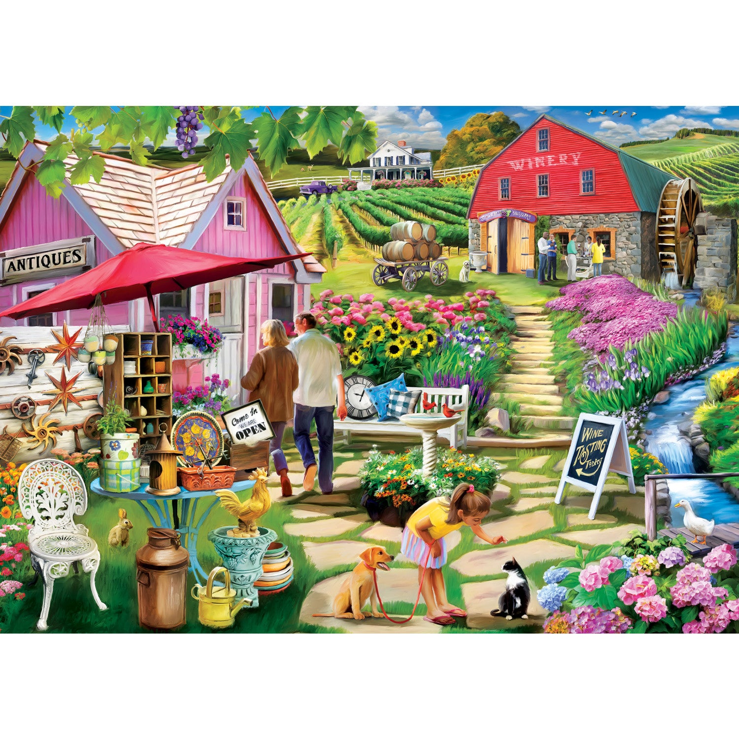 Country Escapes - Stone Mill Vineyards 500 Piece Puzzle
