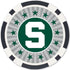 Michigan State Spartans Casino Style 100 Piece Poker Set