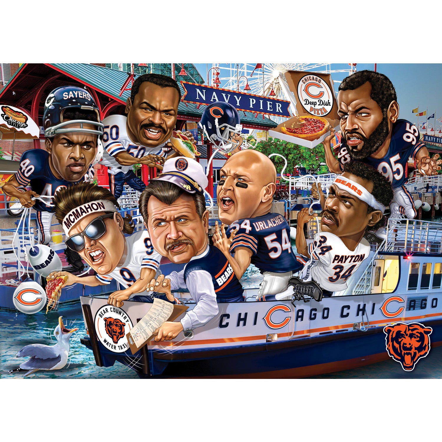 Chicago Bears NFL All-Time Greats 500pc Puzzle