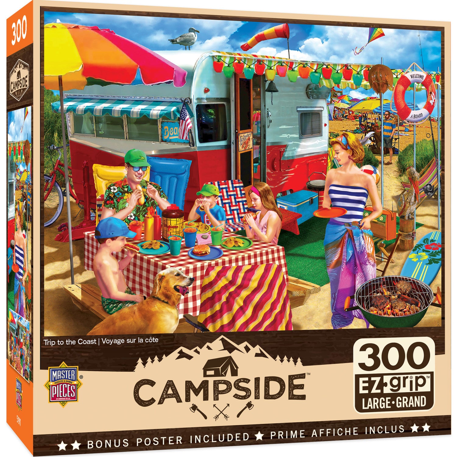 Campside - Trip to the Coast 300 Piece EZ Grip Jigsaw Puzzle