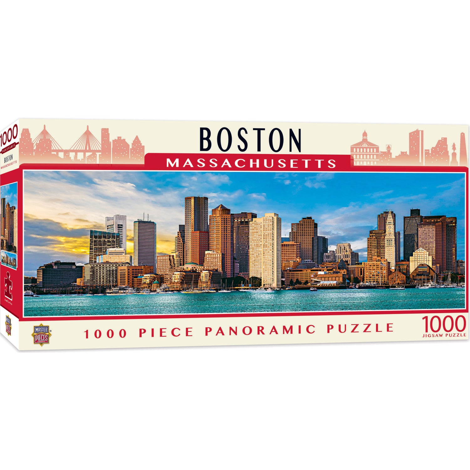 American Vista Panoramic - Boston 1000 Piece Puzzle