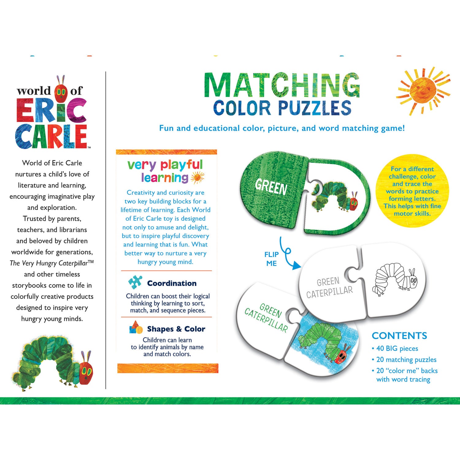 Eric Carle  - Matching Color Jigsaw Puzzles
