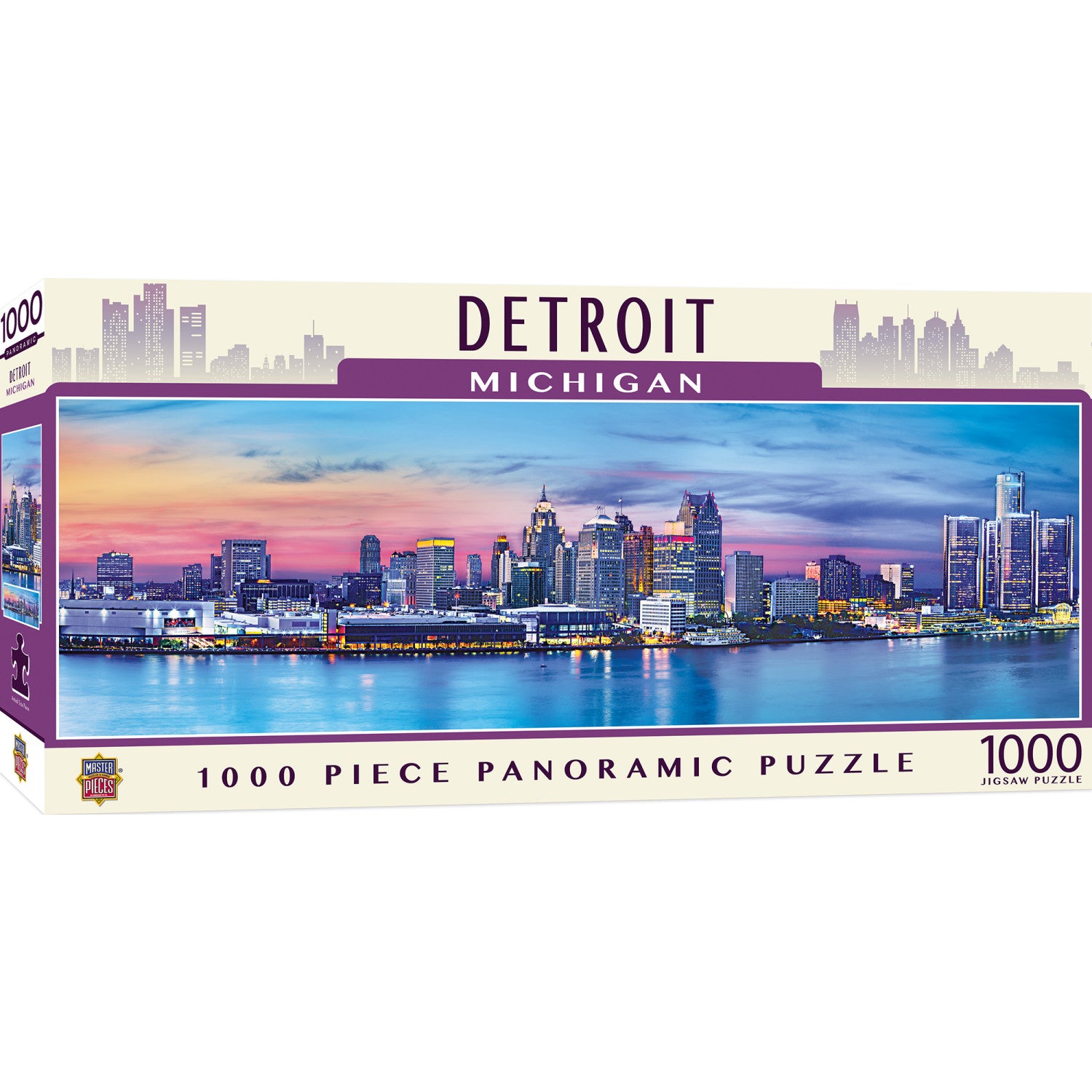 Detroit 1000 Piece Panoramic Puzzle