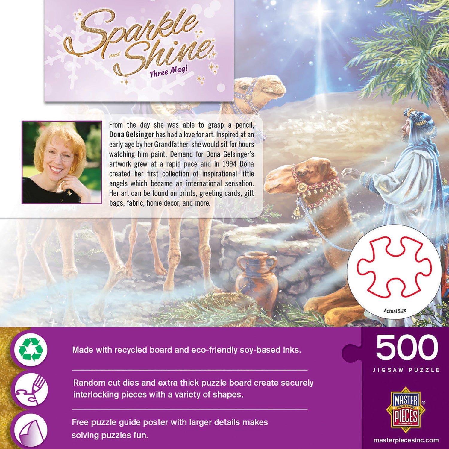 Sparkle & Shine - Three Magi 500 Piece Glitter Puzzle