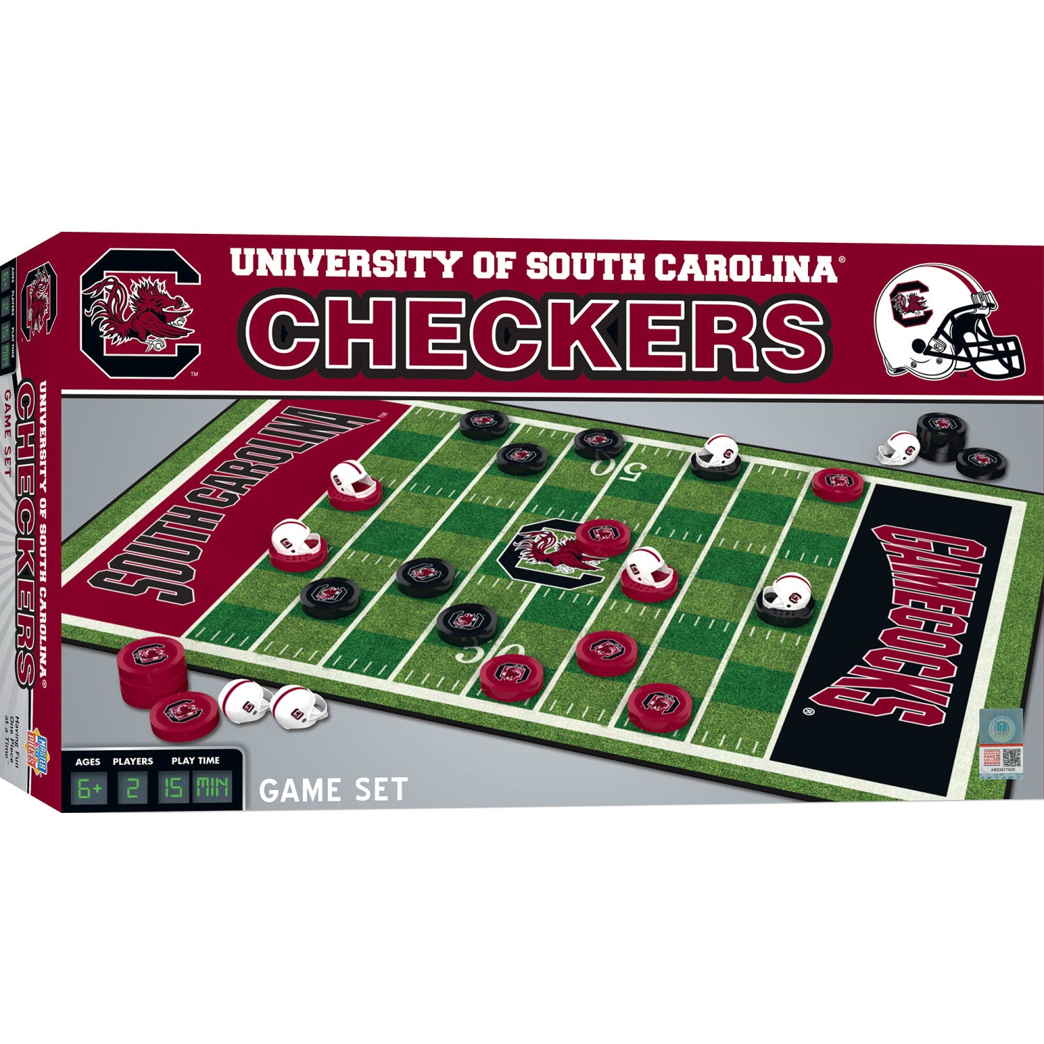 South Carolina Gamecocks Checkers Board Game