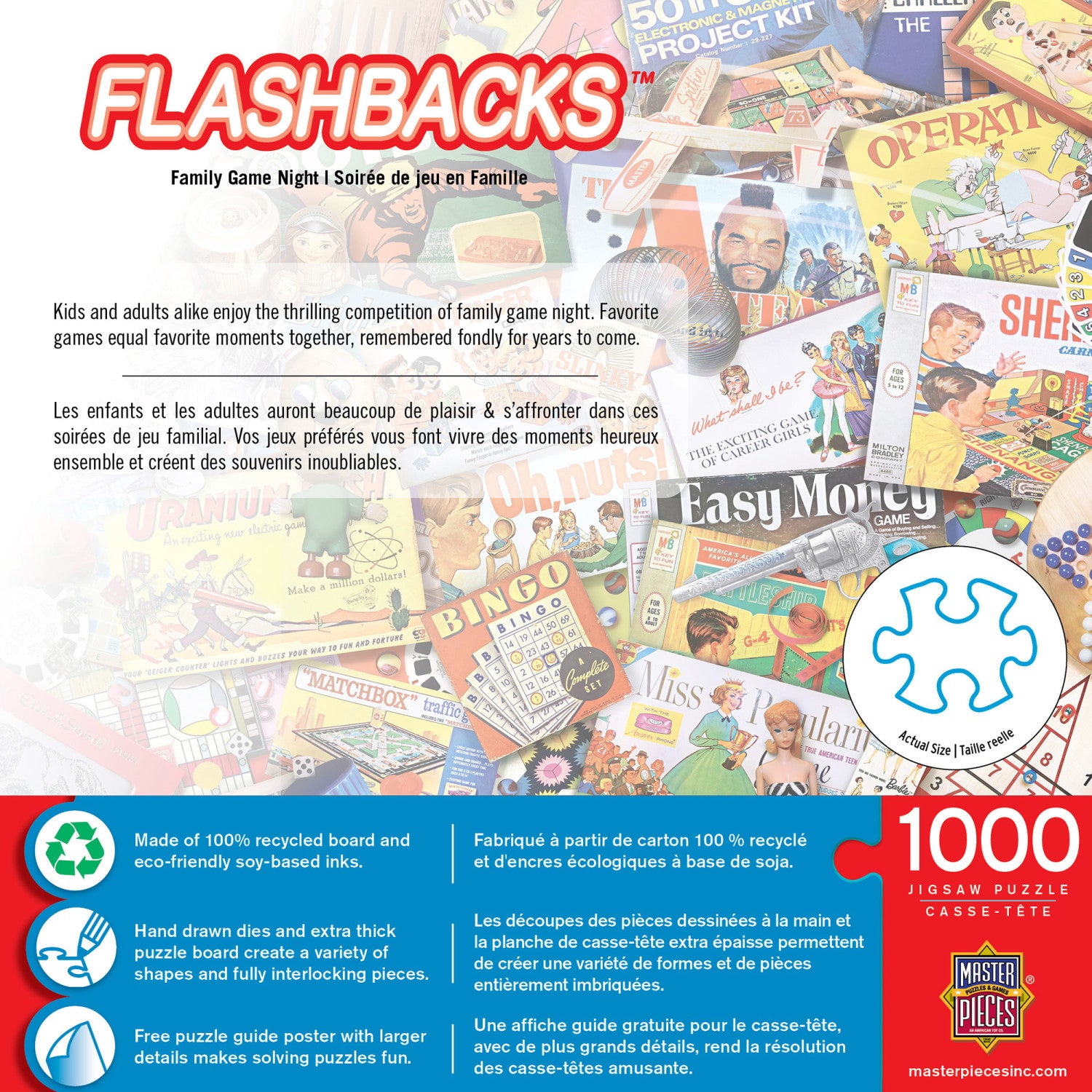 Flashbacks - Family Game Night 1000 Piece Puzzle