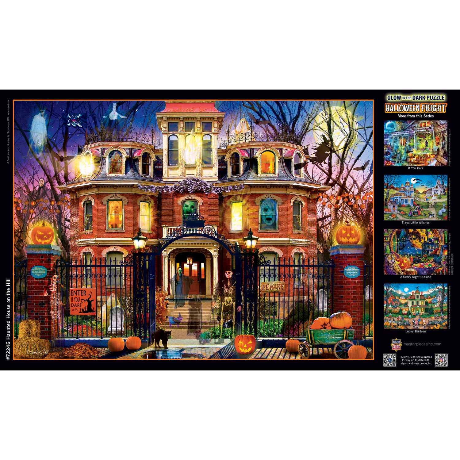 Glow in the Dark - Haunted House on the Hill 1000 Piece Puzzle