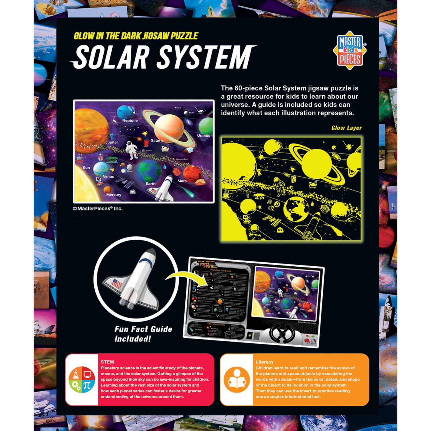 Glow In The Dark - Solar System 60 Piece Kids Puzzle