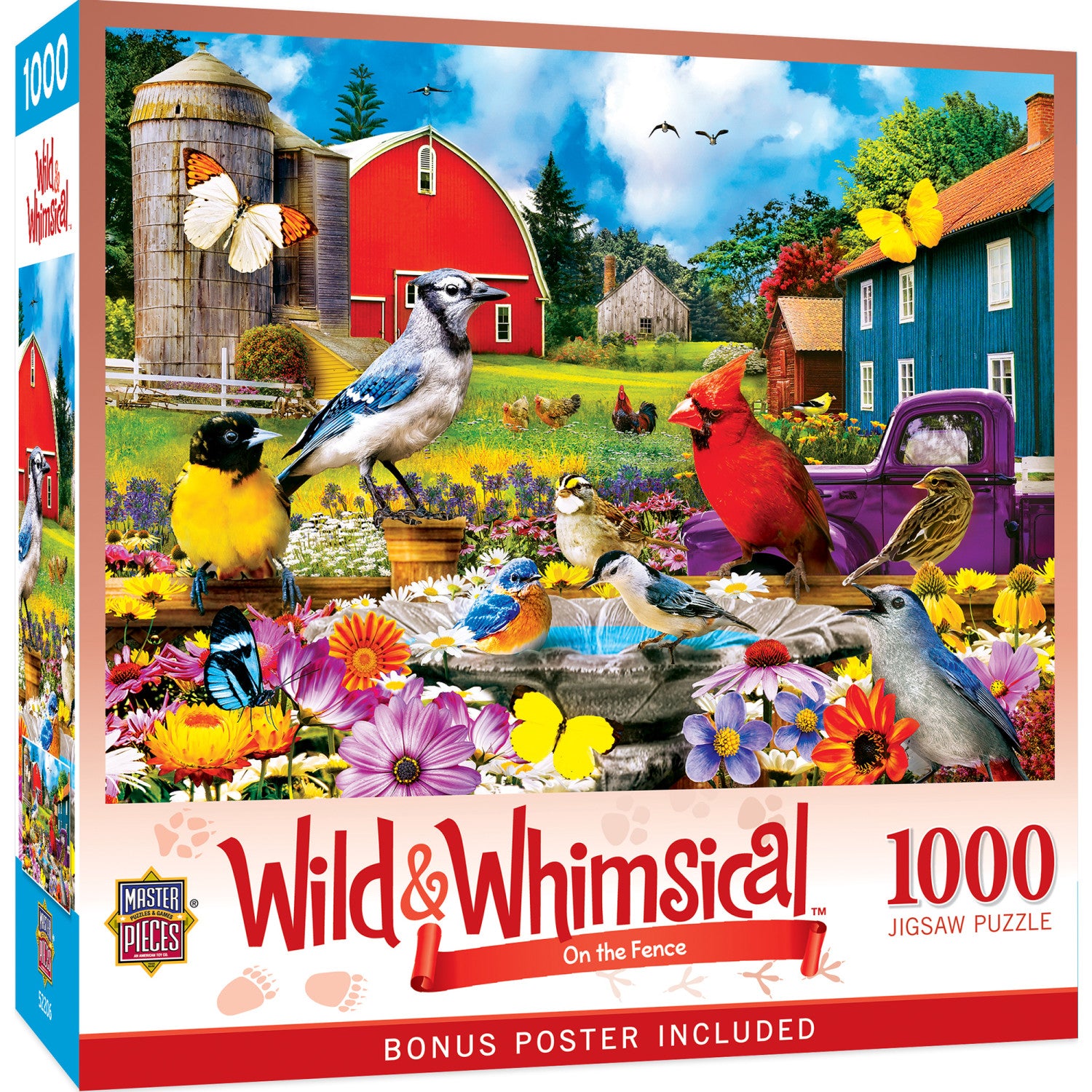 Wild & Whimsical - On The Fence 1000 Piece Jigsaw Puzzle