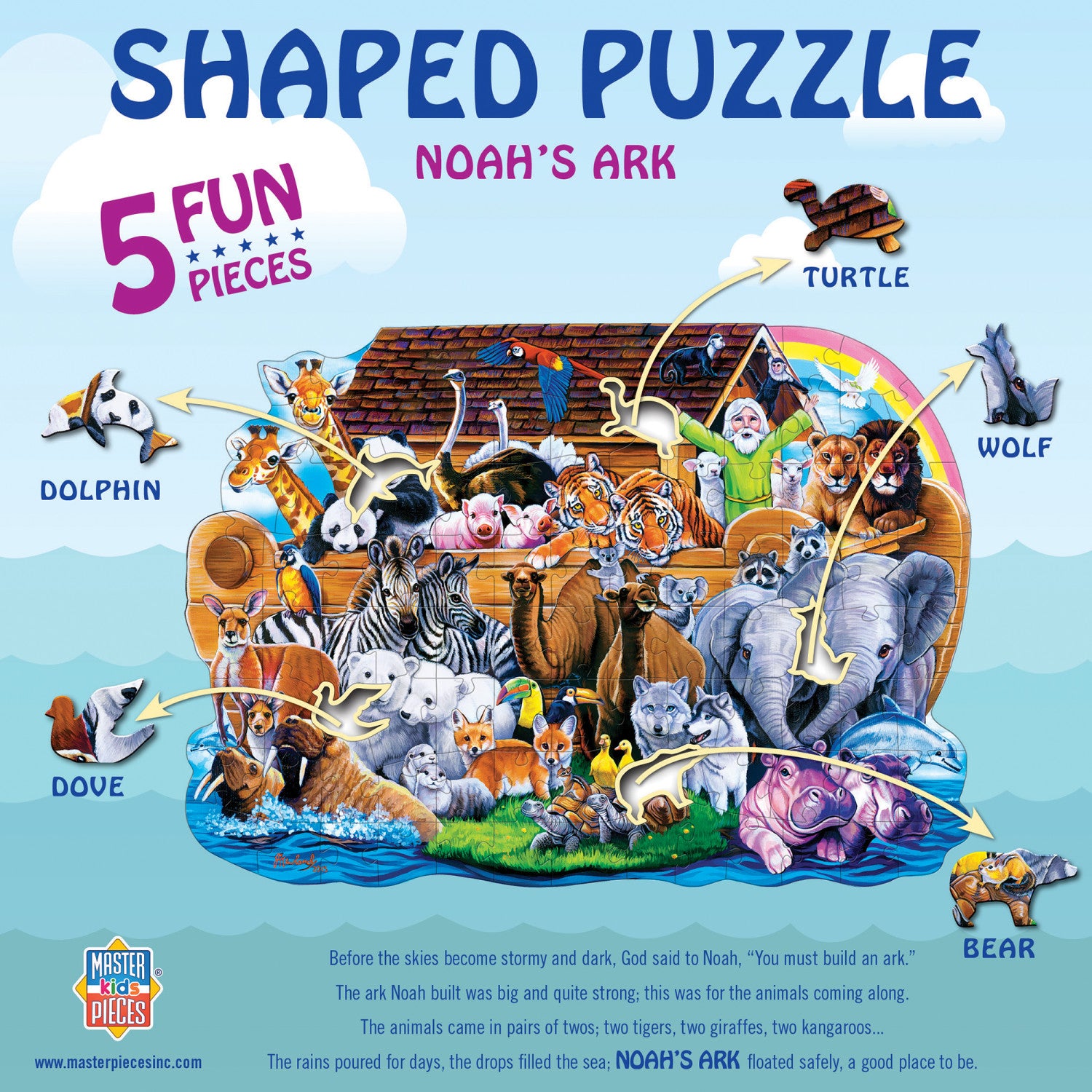 Noah's Ark - 100 Piece Shaped Jigsaw Puzzle