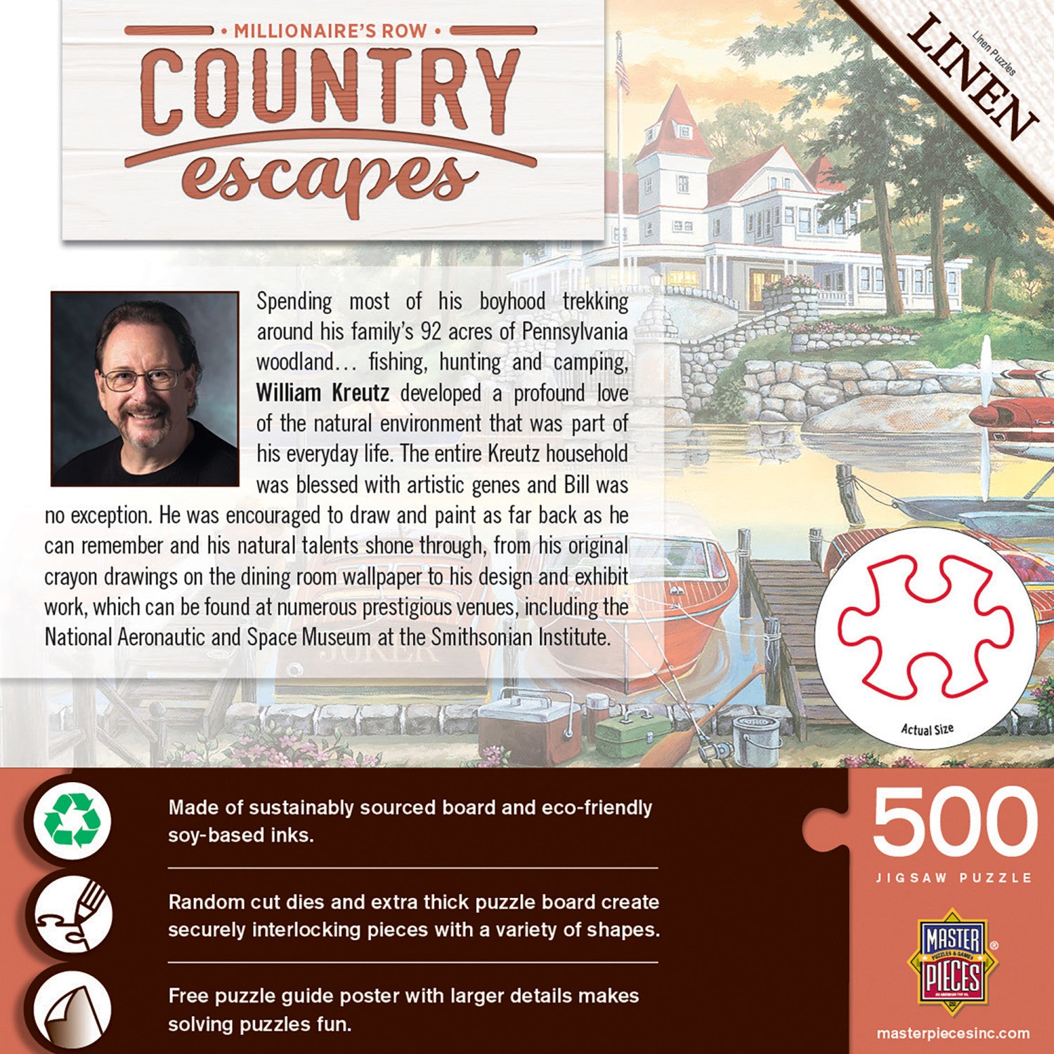 Country Escapes - Millionaire's Row 500 Piece Puzzle