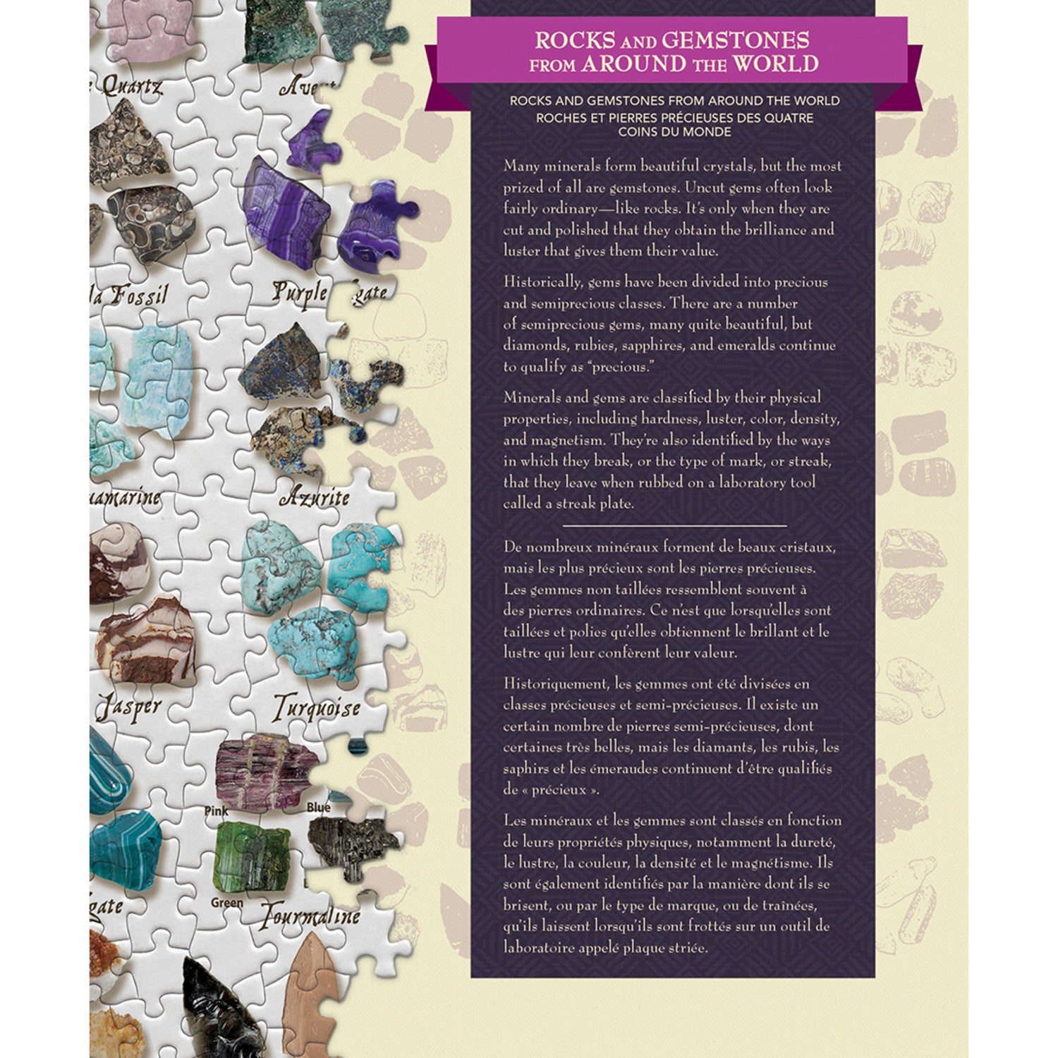 Rocks & Gemstones from Around the World 1000 Piece Puzzle